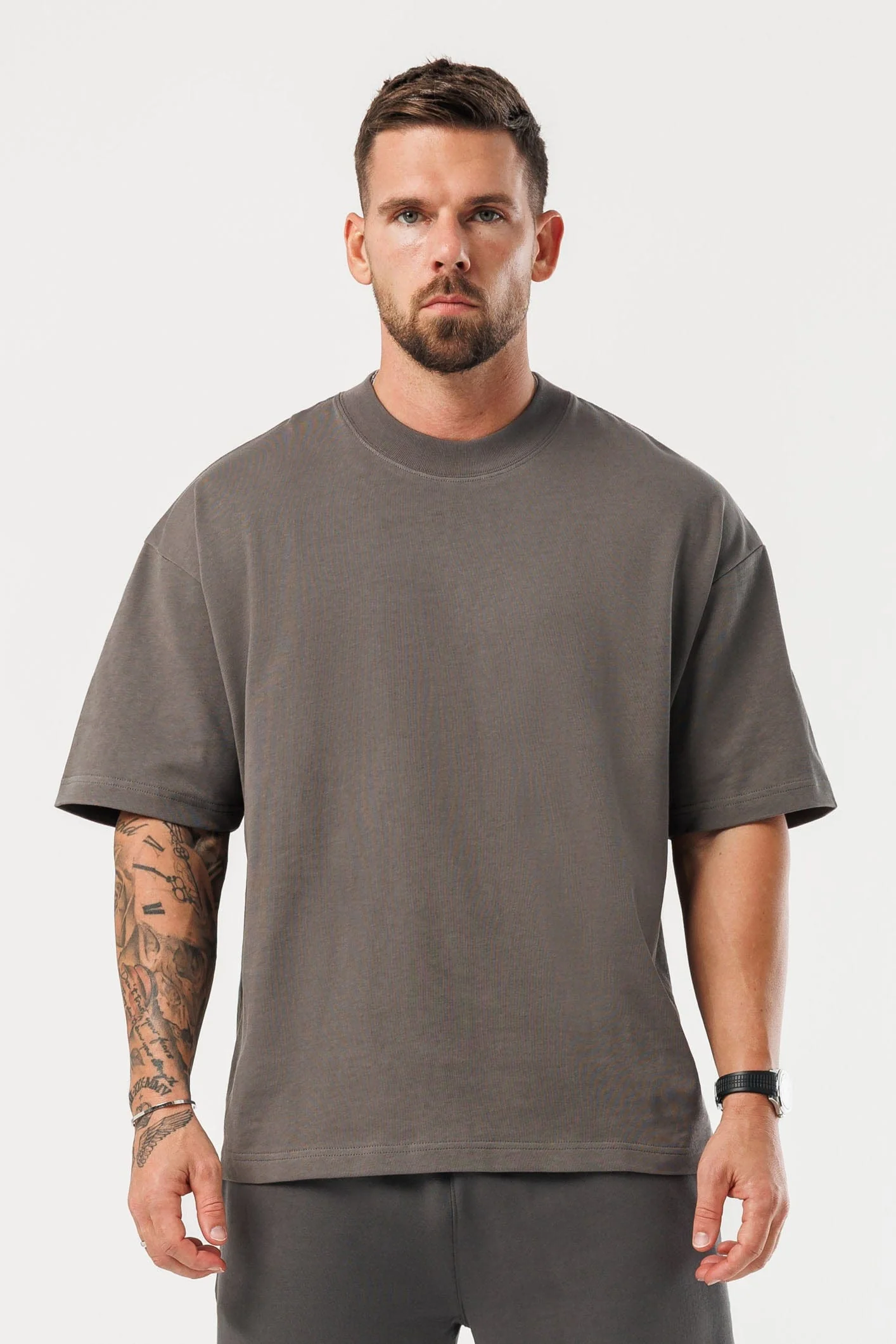 OVERSIZED T-SHIRT - VINTAGE KHAKI - Image 2