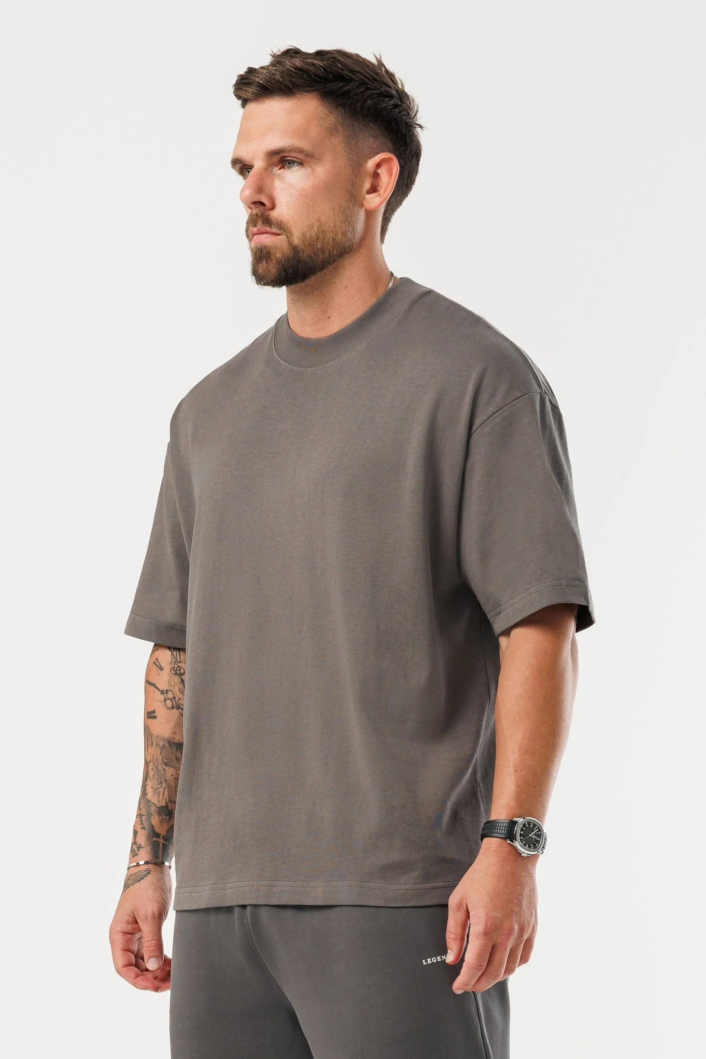 OVERSIZED T-SHIRT - VINTAGE KHAKI - Image 4