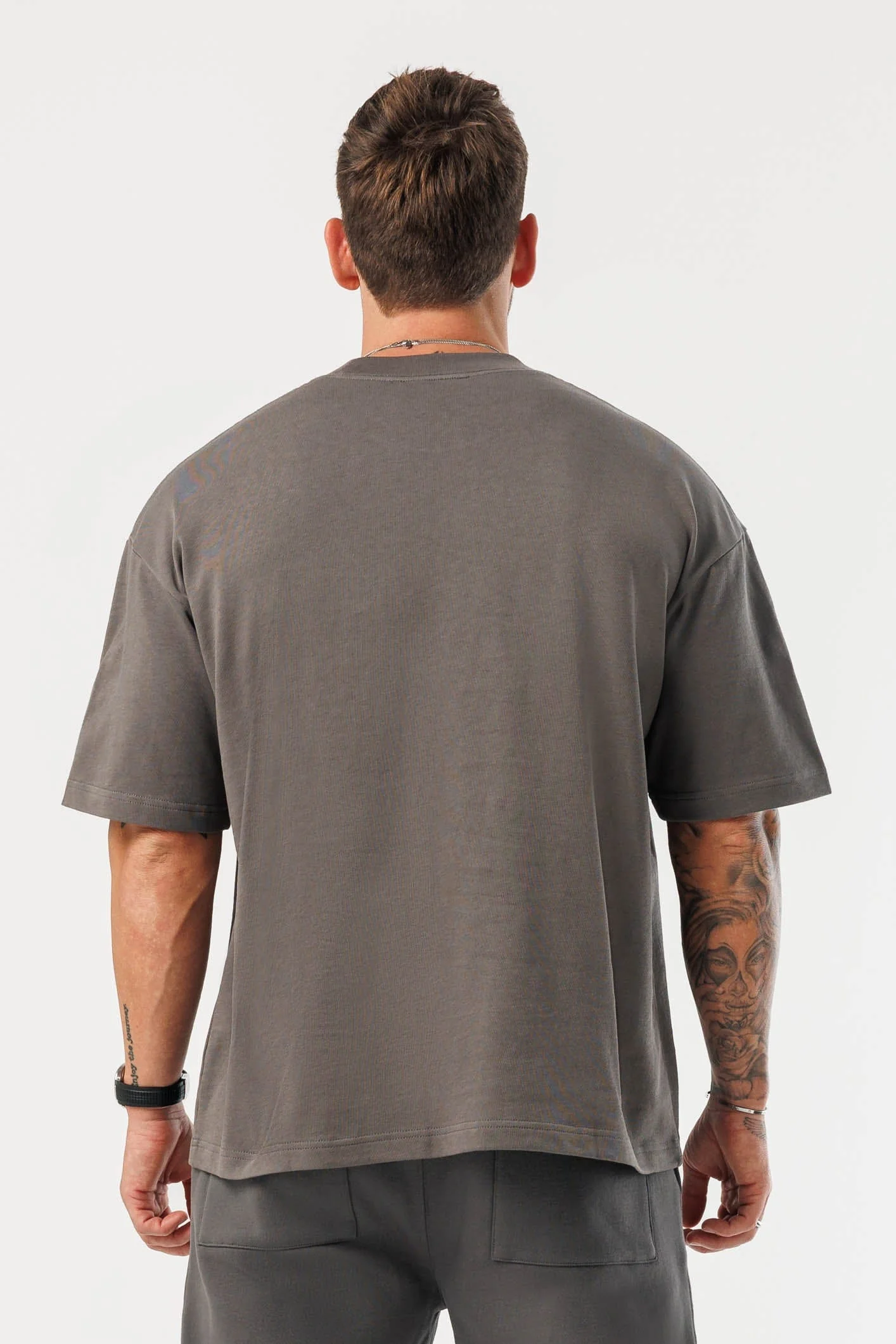 OVERSIZED T-SHIRT - VINTAGE KHAKI - Image 5