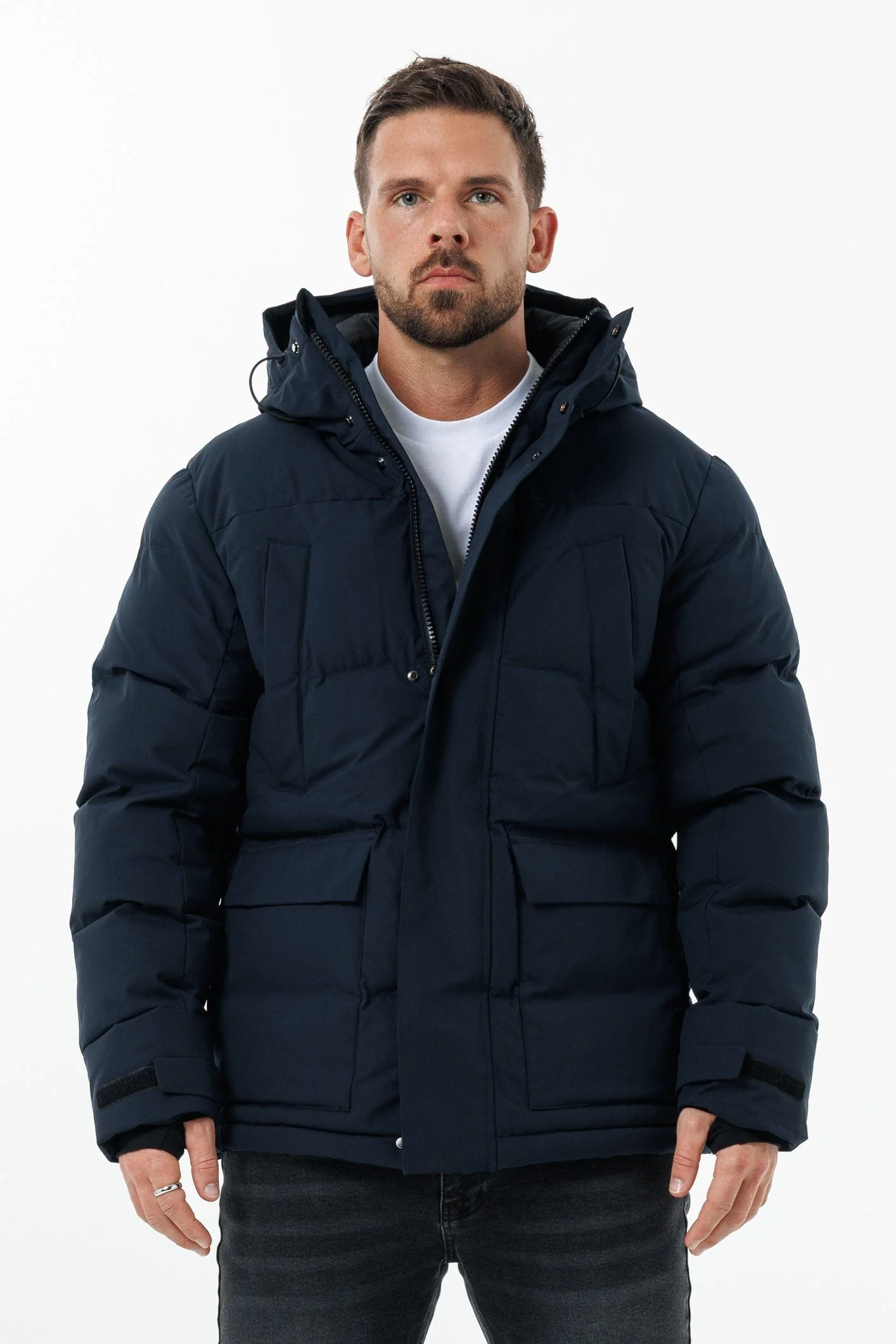 PARKA JACKET - NAVY - Image 6