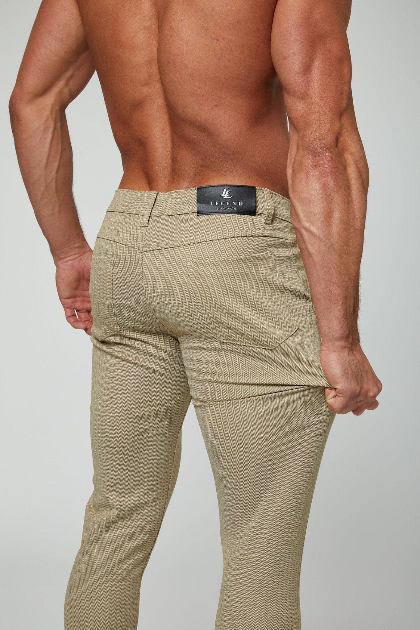 SPRAY ON TROUSERS - BEIGE - Image 5