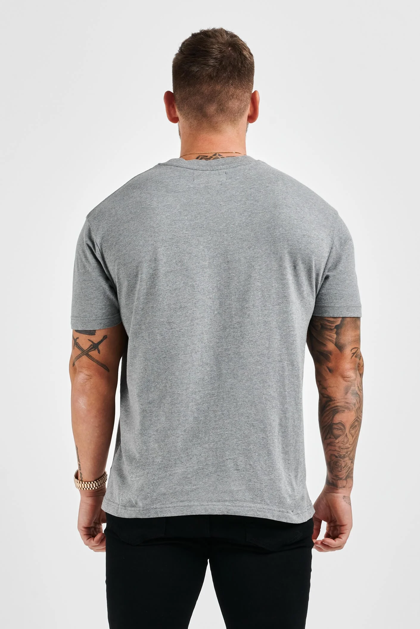 PREMIUM BASICS T-SHIRT - DARK GREY MARL - Image 6