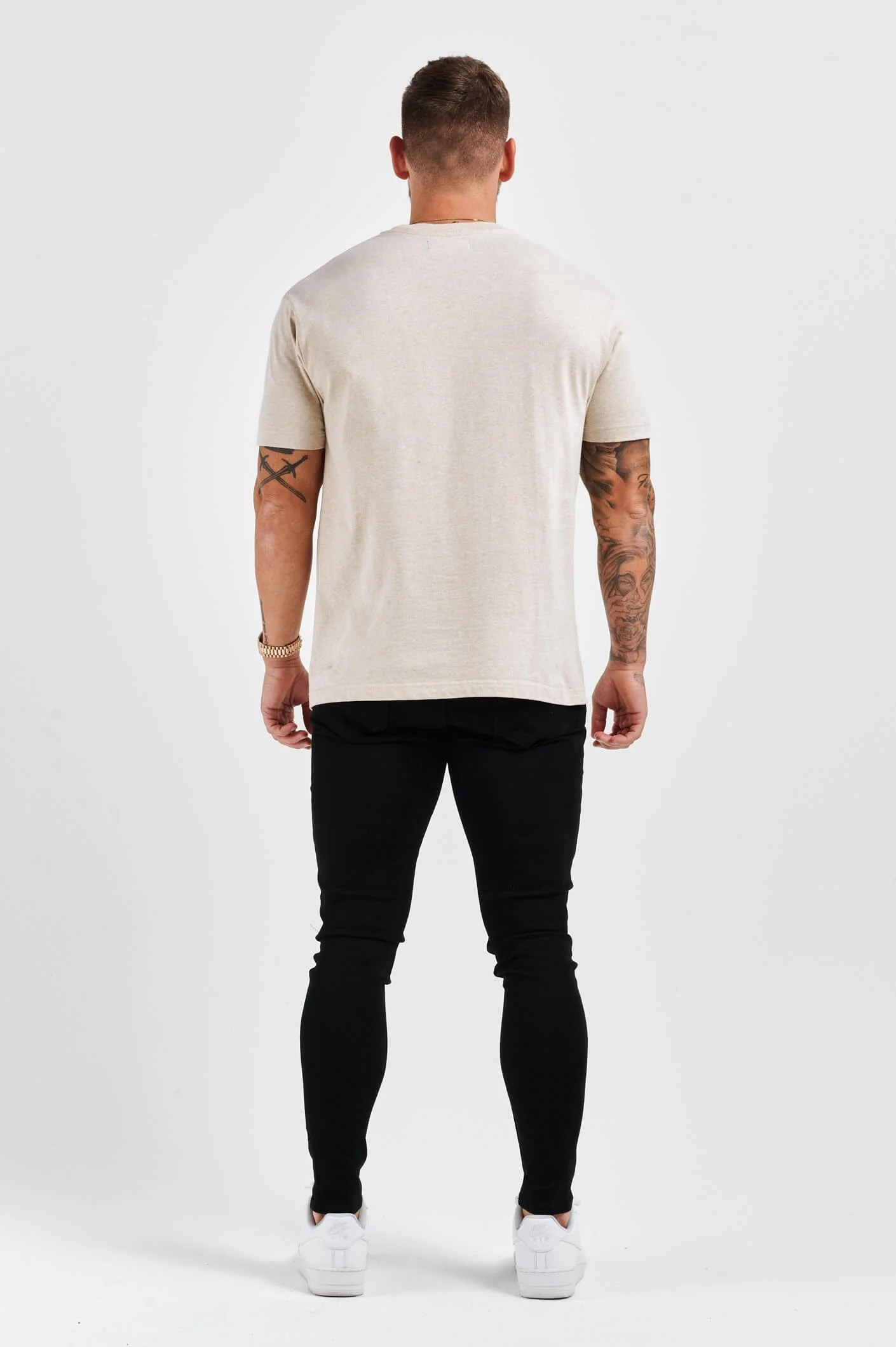 PREMIUM BASICS T-SHIRT (NO LOGO) - FOG - Image 7