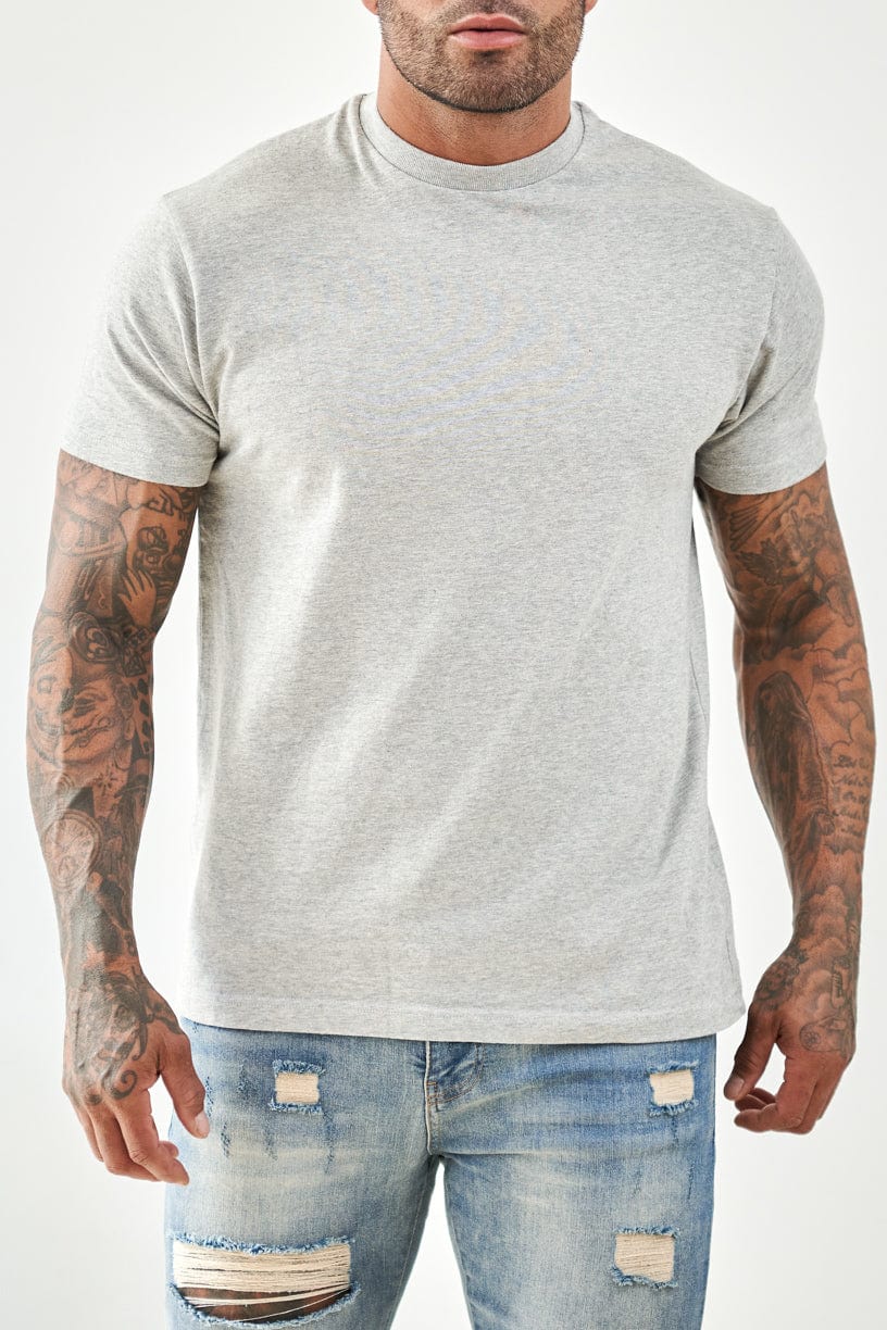 PREMIUM BASICS T-SHIRT - GREY MARL - Image 12