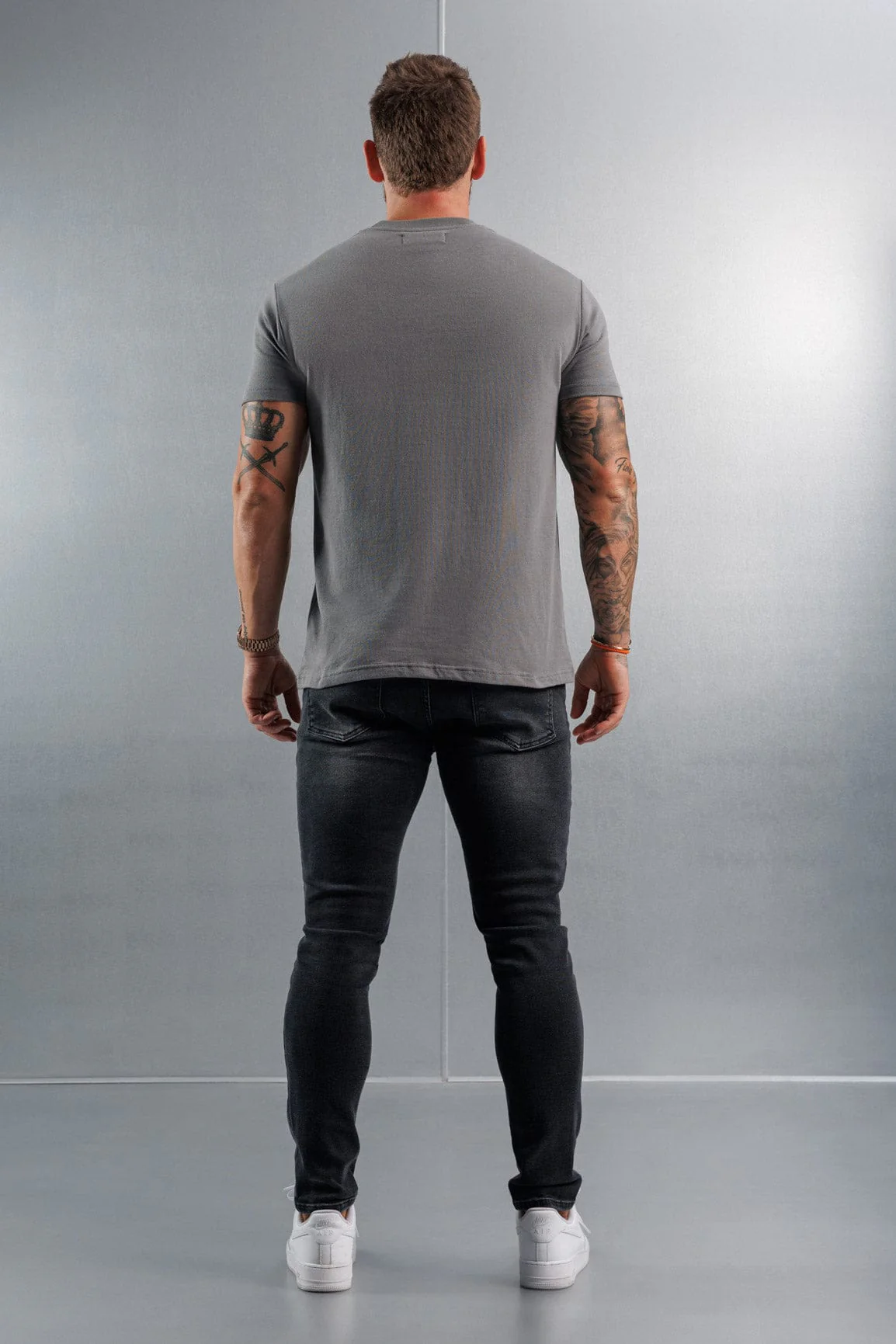 PREMIUM BASICS T-SHIRT - GUNMETAL GREY - Image 7