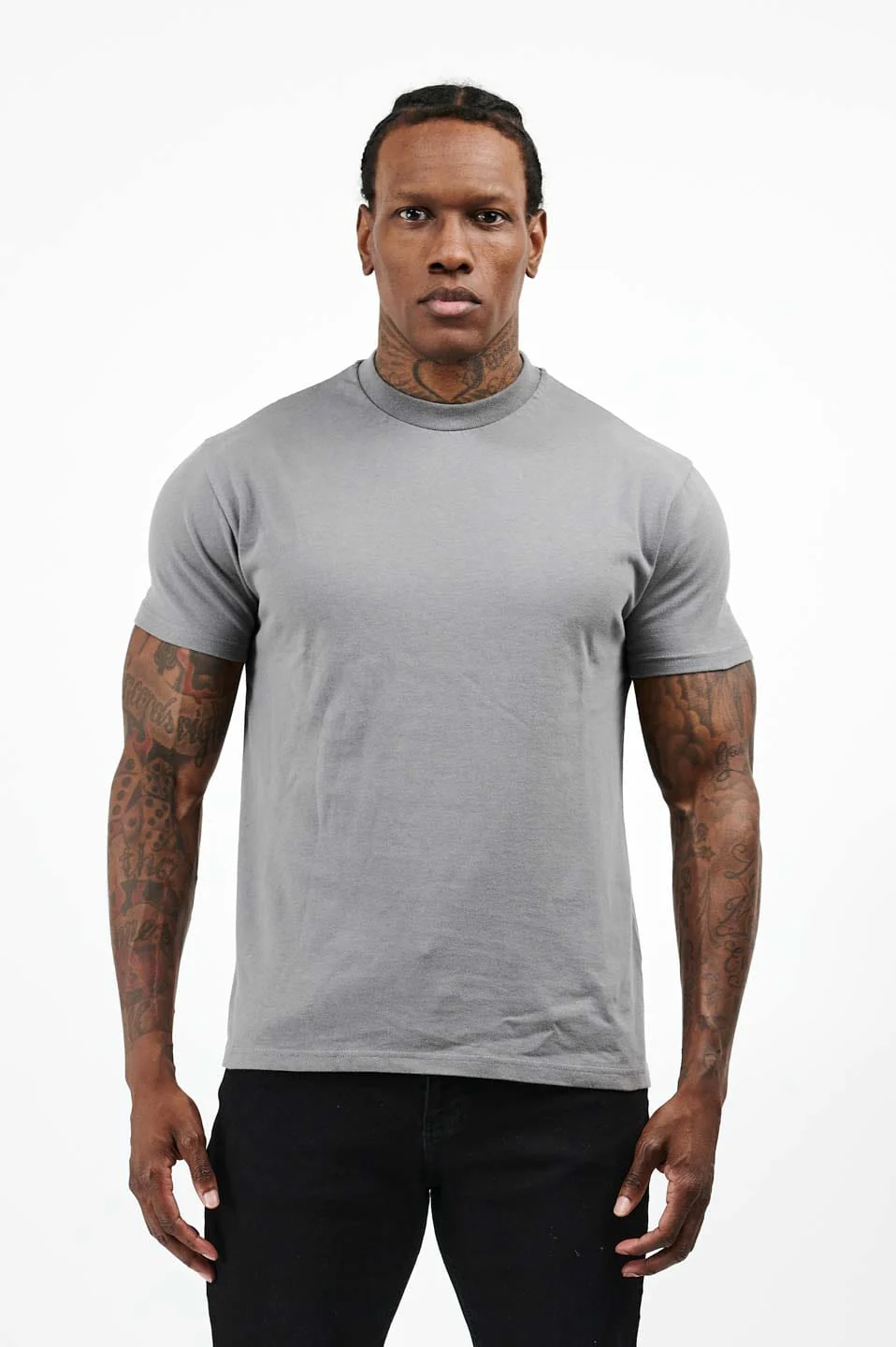PREMIUM BASICS T-SHIRT - GUNMETAL GREY - Image 8