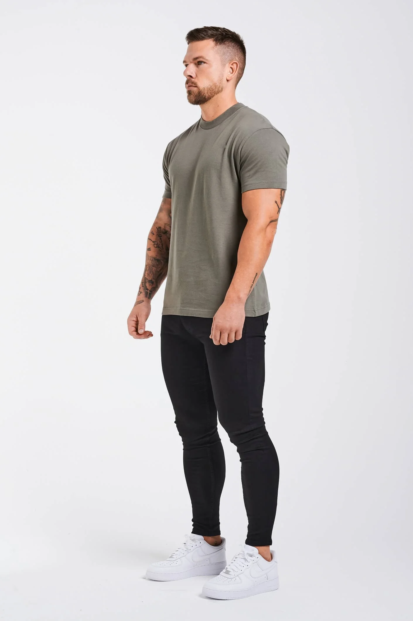PREMIUM BASICS T-SHIRT - CHARCOAL GREY - Image 5