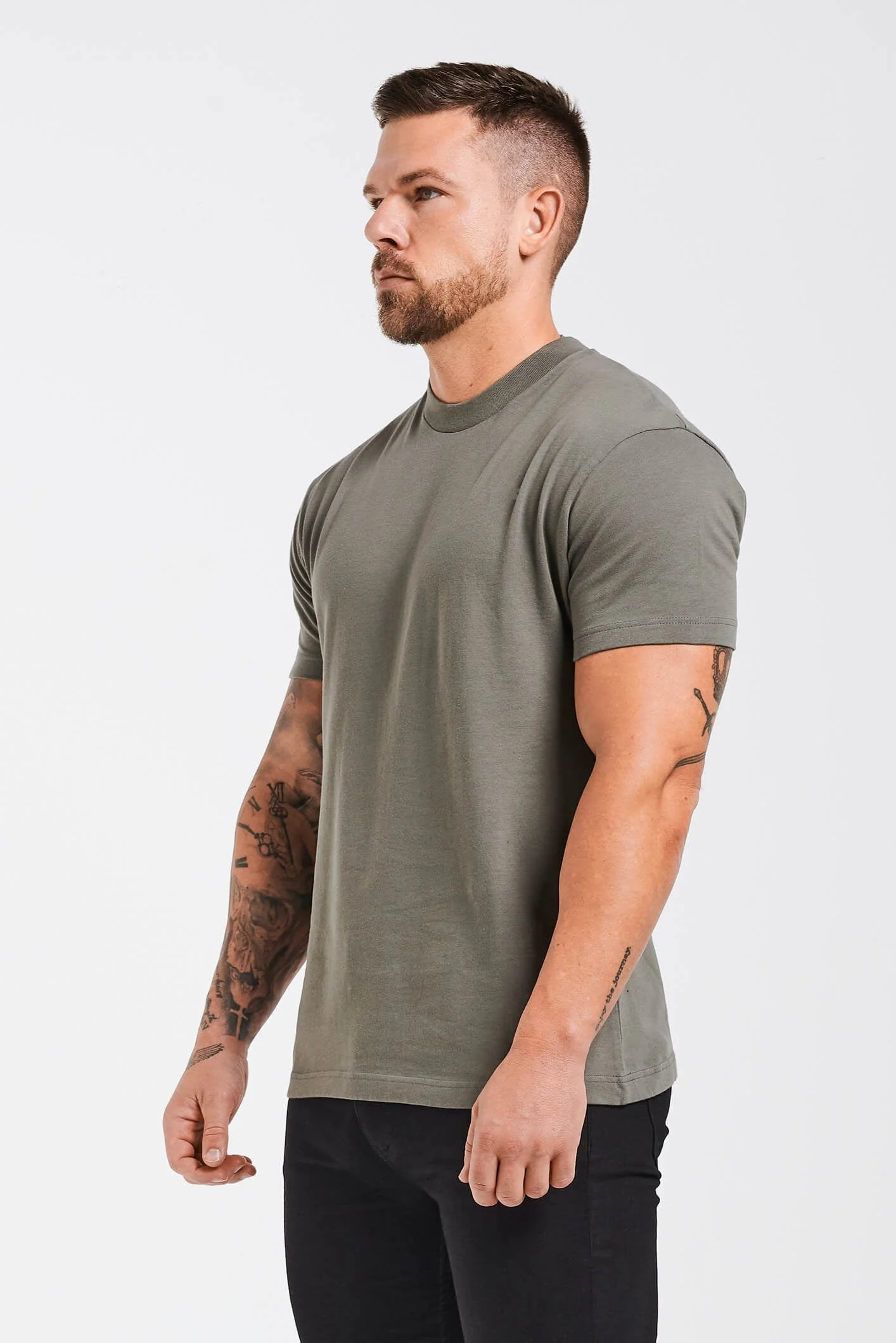 PREMIUM BASICS T-SHIRT - CHARCOAL GREY - Image 6