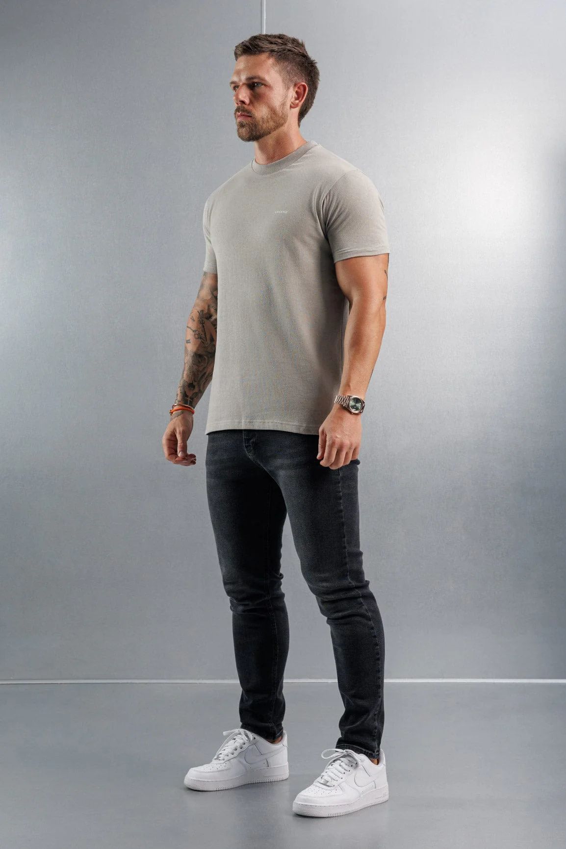 PREMIUM BASICS T-SHIRT - CONCRETE - Image 5