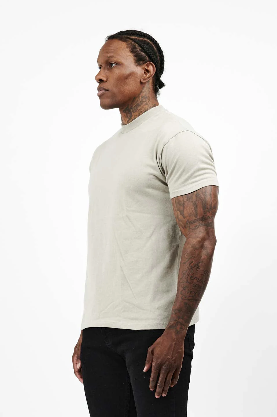 PREMIUM BASICS T-SHIRT - CONCRETE - Image 10