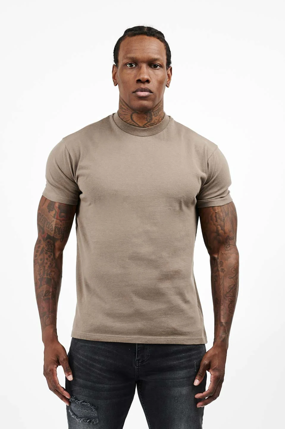 PREMIUM BASICS T-SHIRT - MOCHA - Image 6