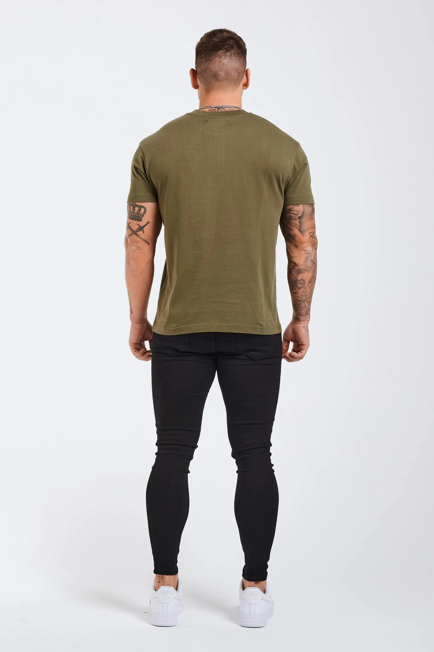 PREMIUM BASICS T-SHIRT - OLIVE - Image 8