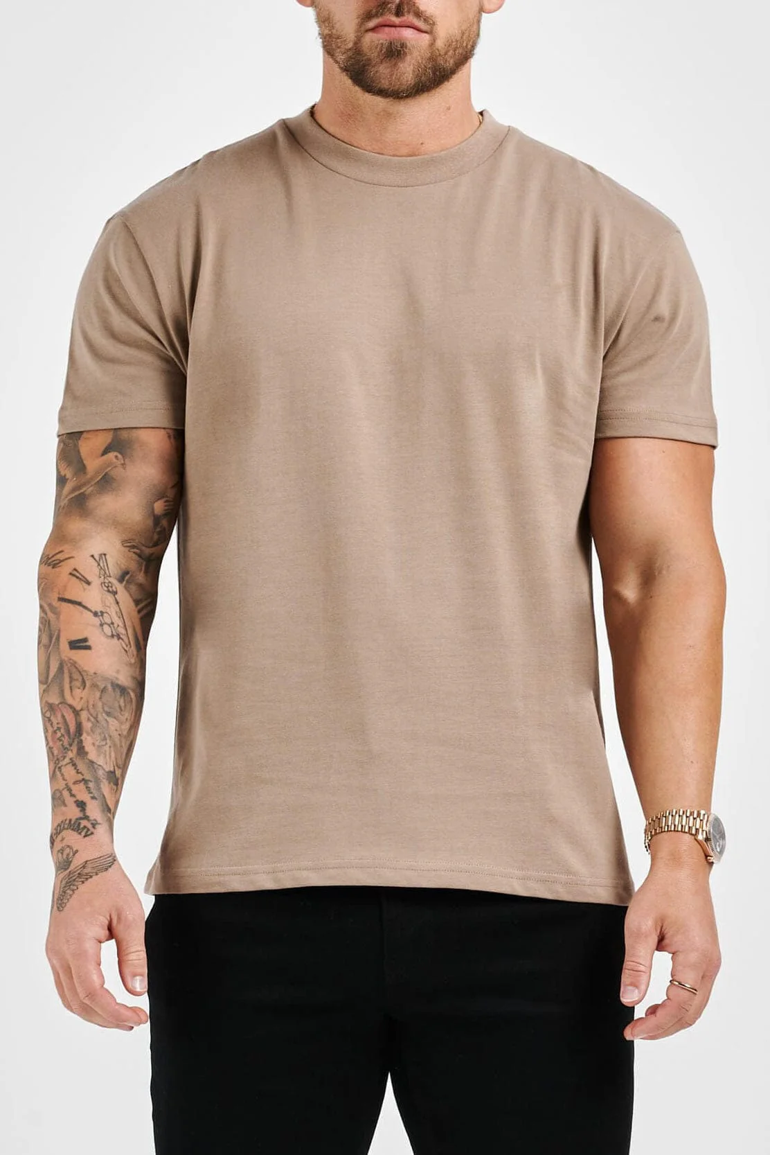 PREMIUM BASICS T-SHIRT (NO LOGO) - TAUPE