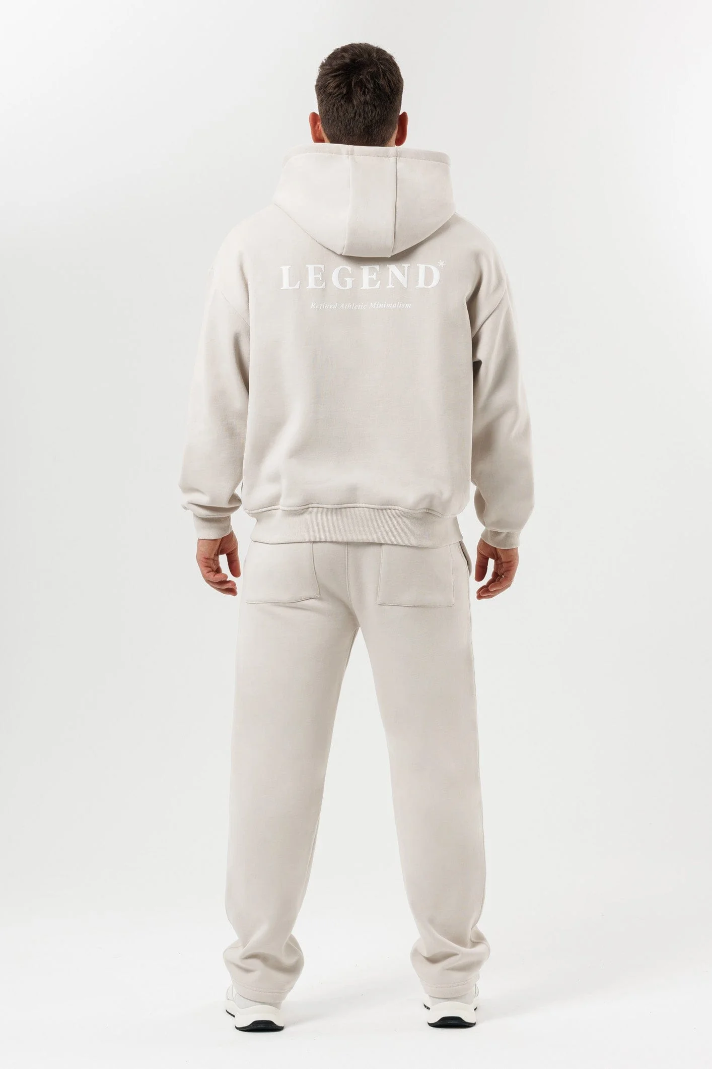 PRINT HOODIE - BEIGE - Image 10