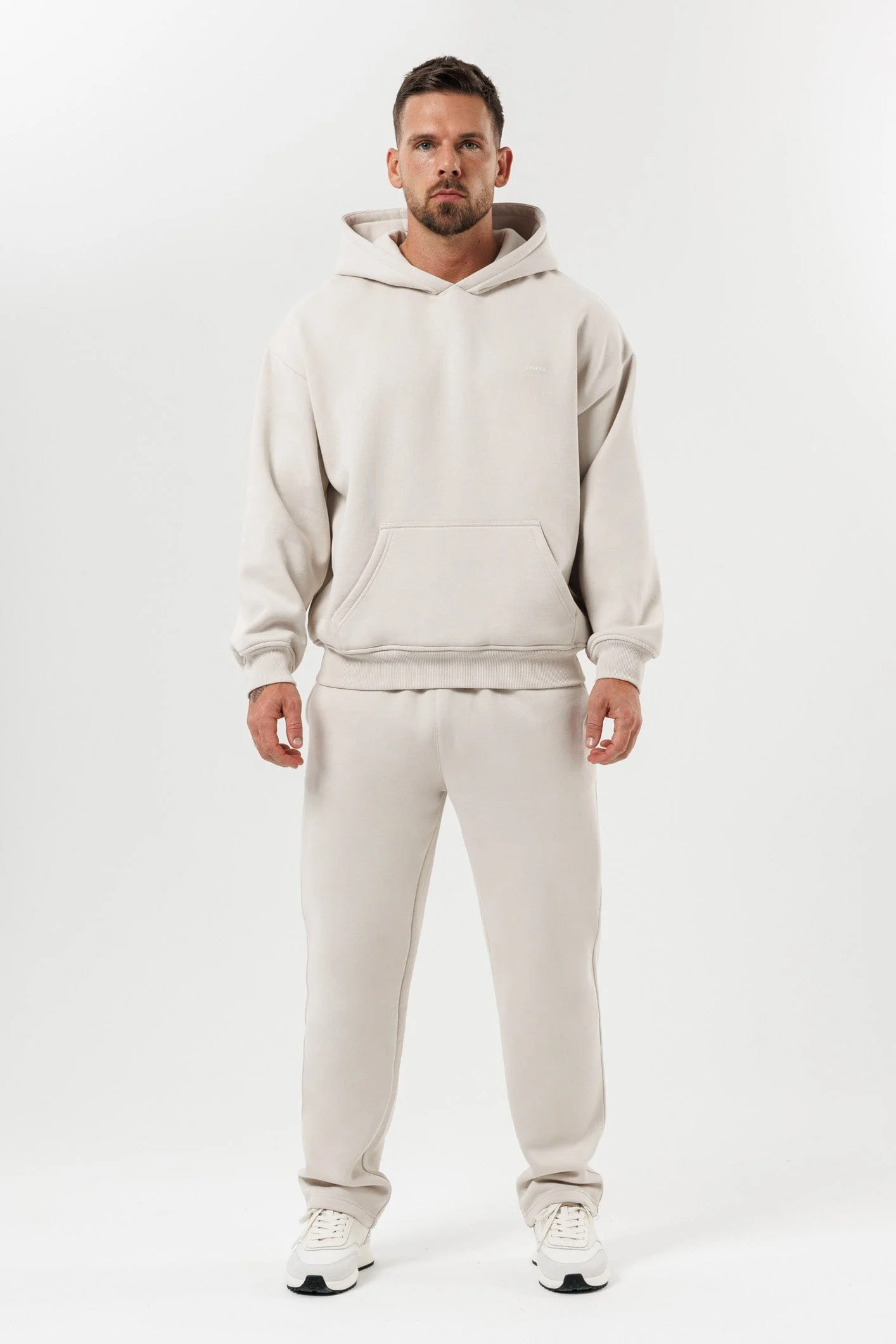 PRINT HOODIE - BEIGE - Image 7