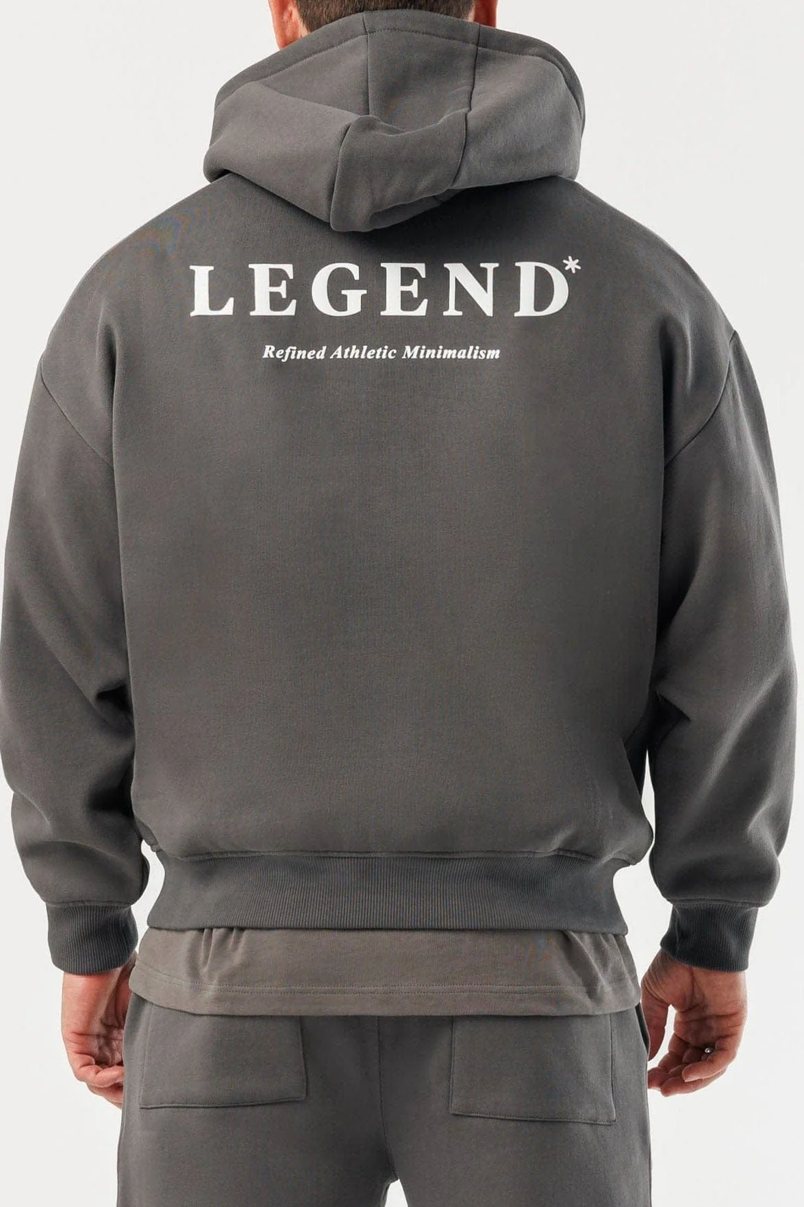 PRINT HOODIE - DARK GREY - Image 9
