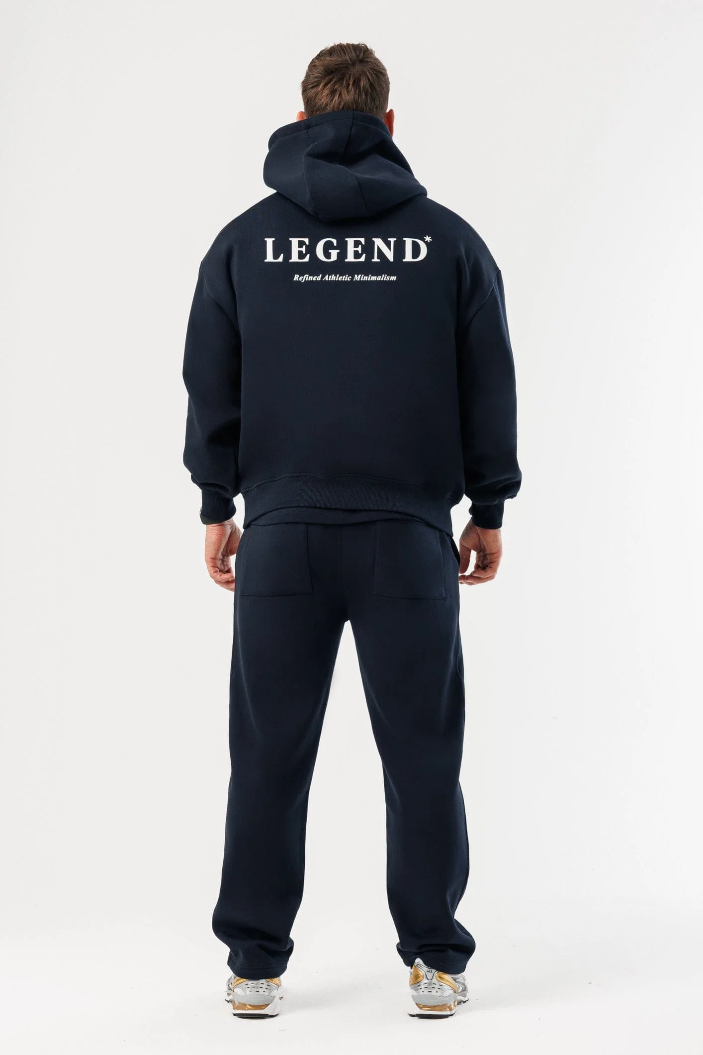 PRINT HOODIE - NAVY - Image 9