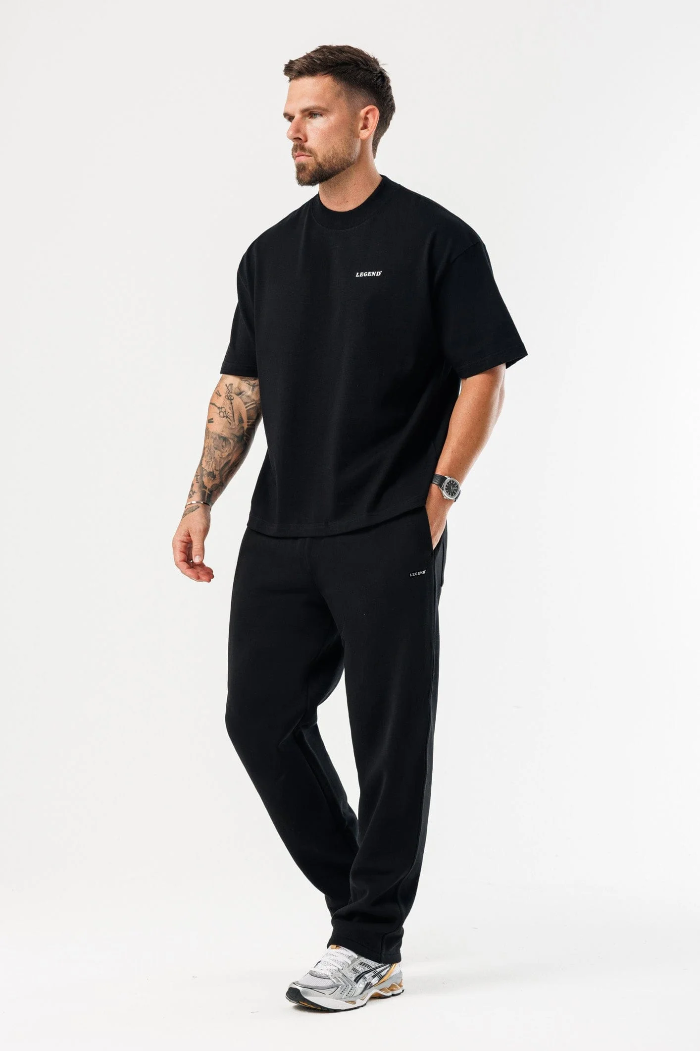PRINT OVERSIZED T-SHIRT - BLACK - Image 7
