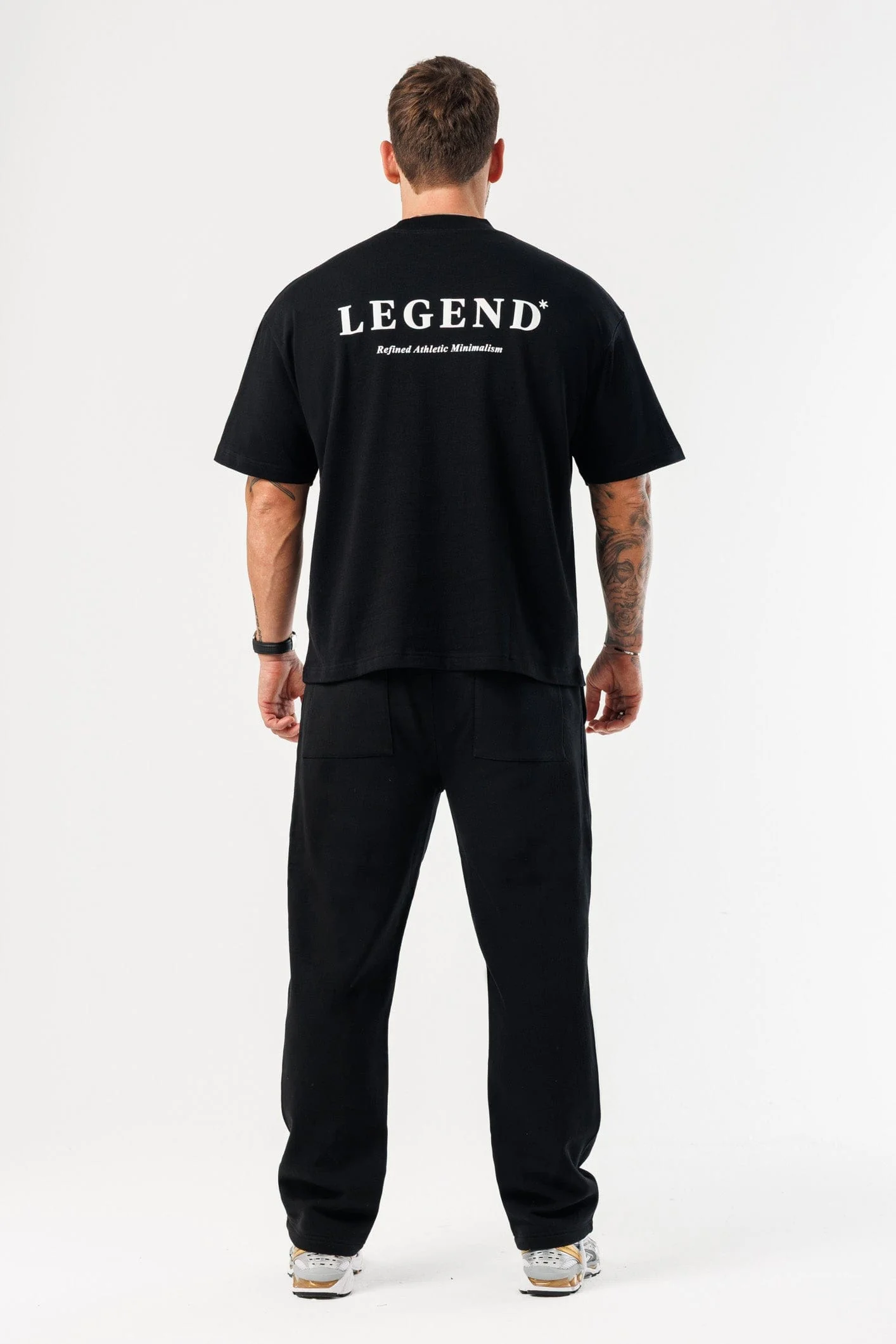 PRINT OVERSIZED T-SHIRT - BLACK - Image 9