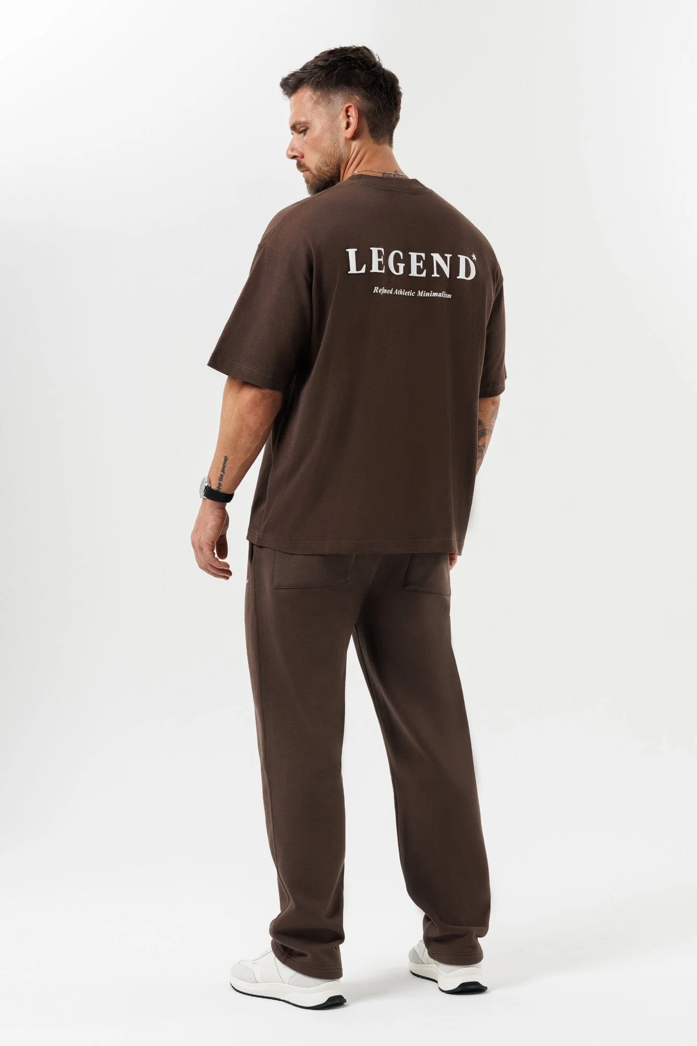 PRINT OVERSIZED T-SHIRT - BROWN - Image 8