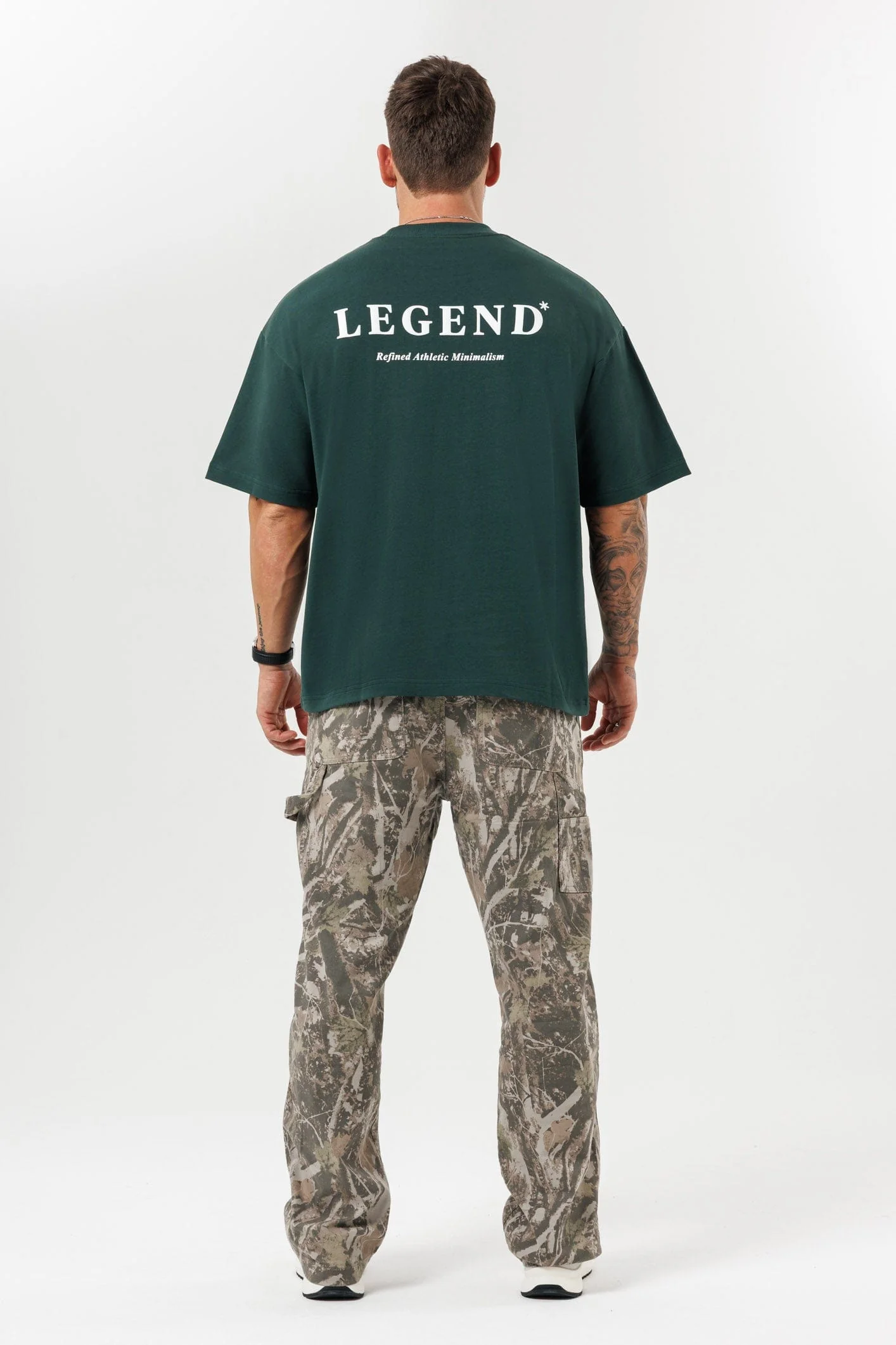PRINT OVERSIZED T-SHIRT - GREEN - Image 8