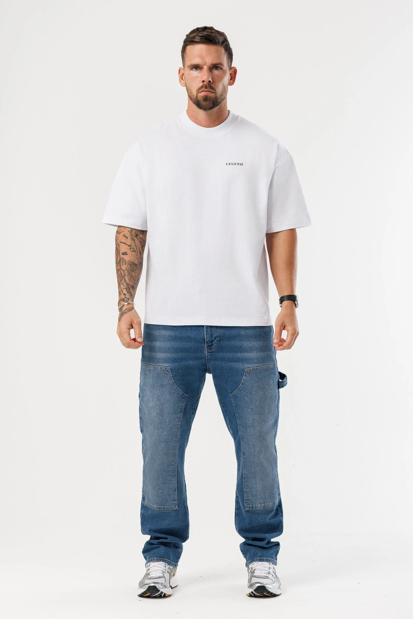 PRINT OVERSIZED T-SHIRT - WHITE - Image 6