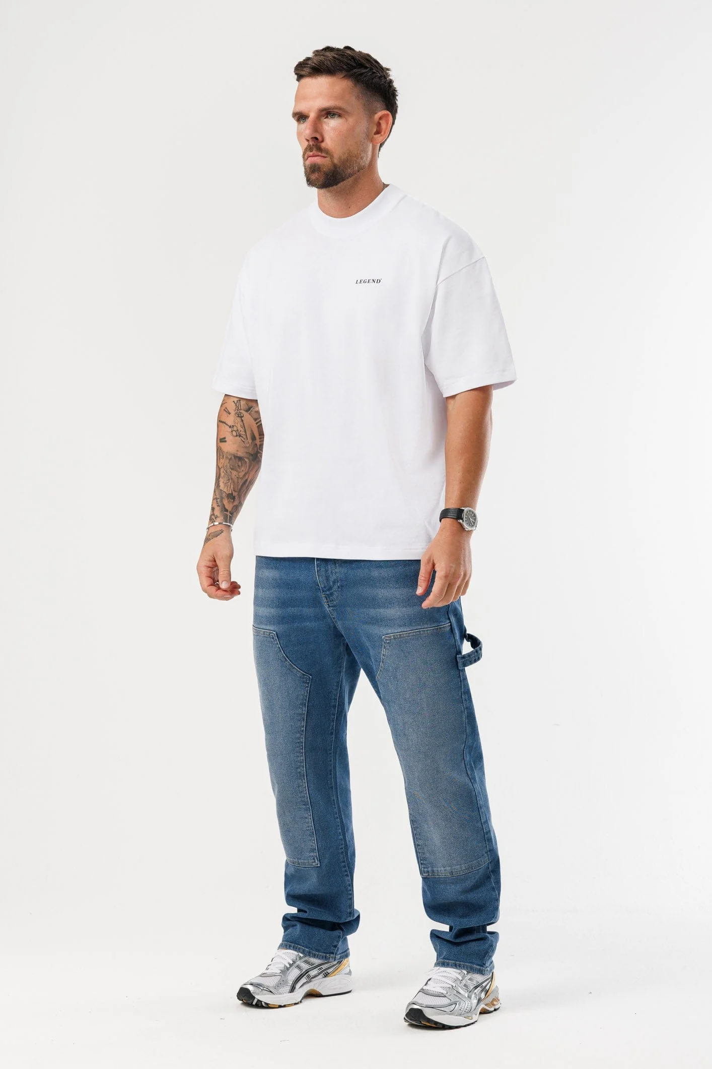 PRINT OVERSIZED T-SHIRT - WHITE - Image 7