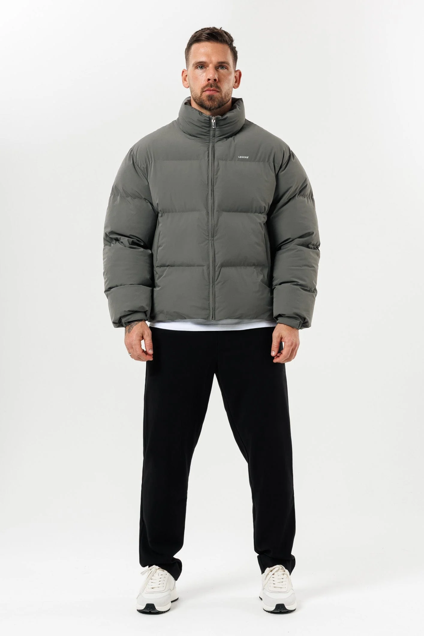 PUFFER JACKET - GREY - Image 3