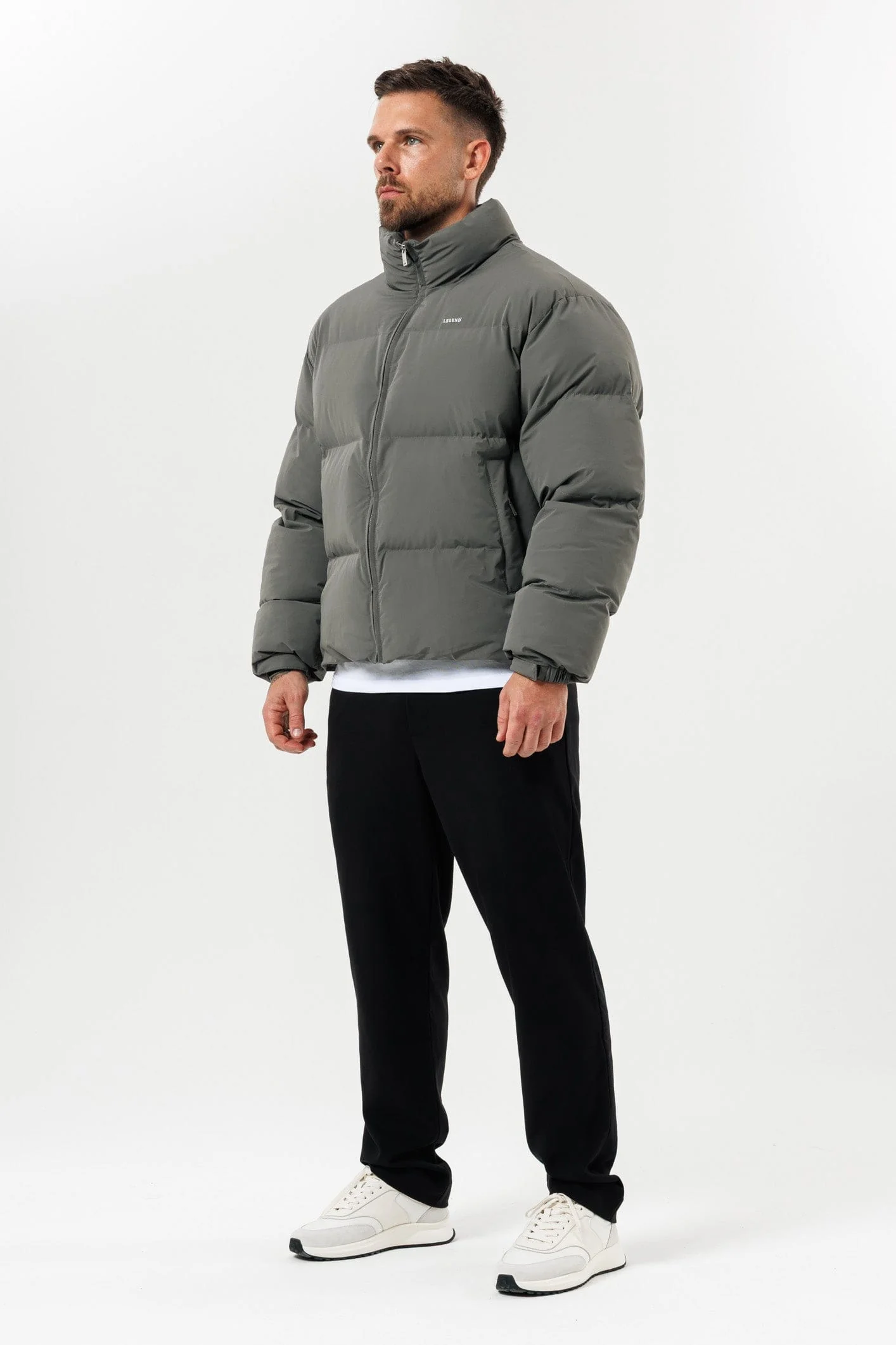 PUFFER JACKET - GREY - Image 4