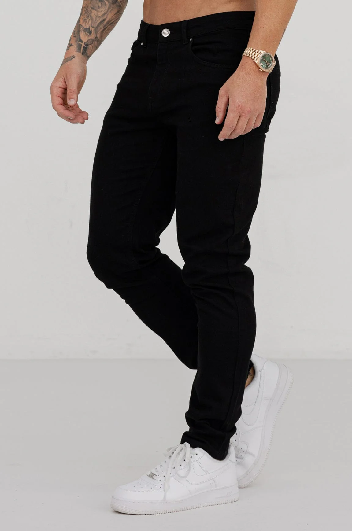 REGULAR FIT JEANS - BLACK - Image 5