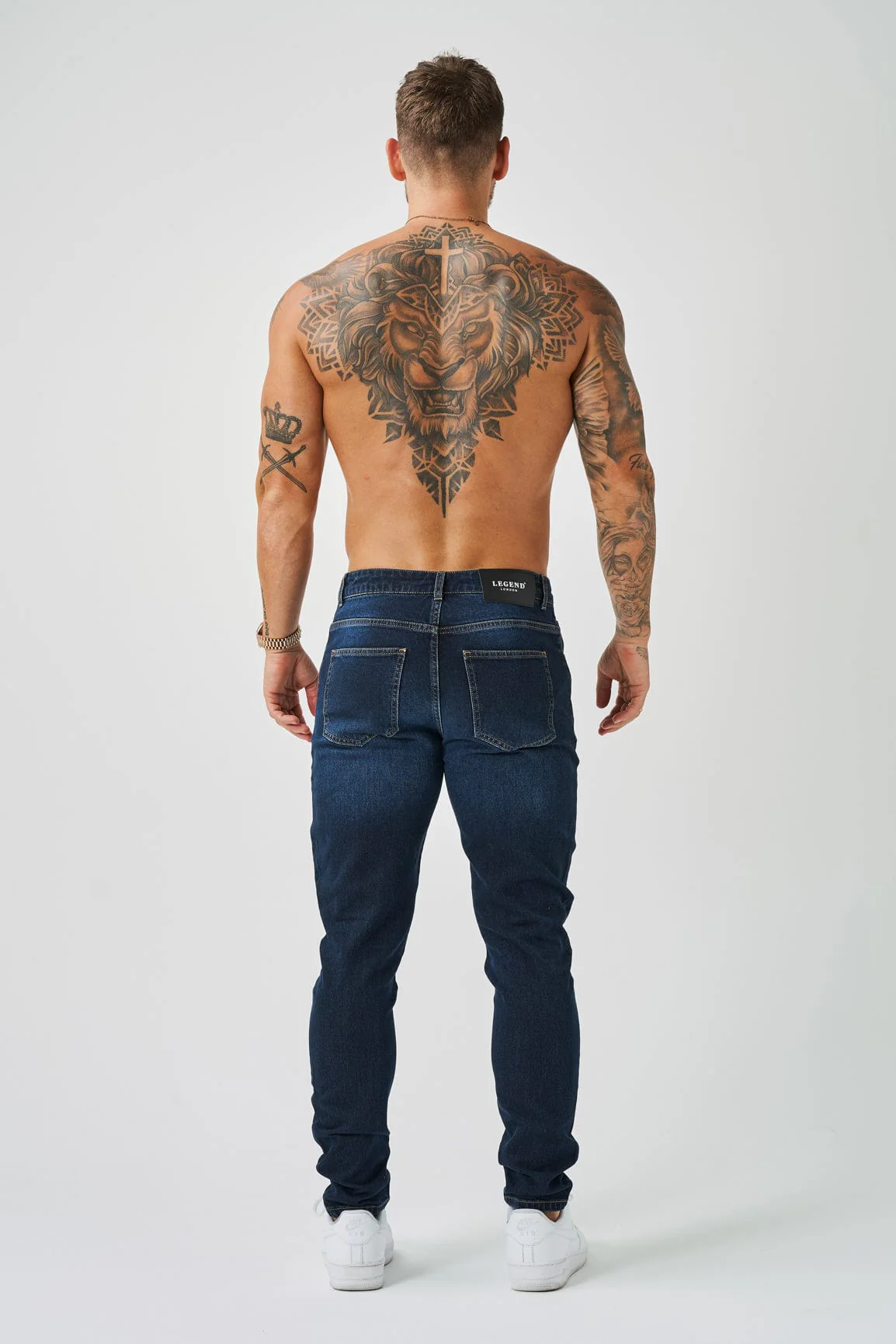 REGULAR FIT JEANS - BLUE BLACK - Image 8