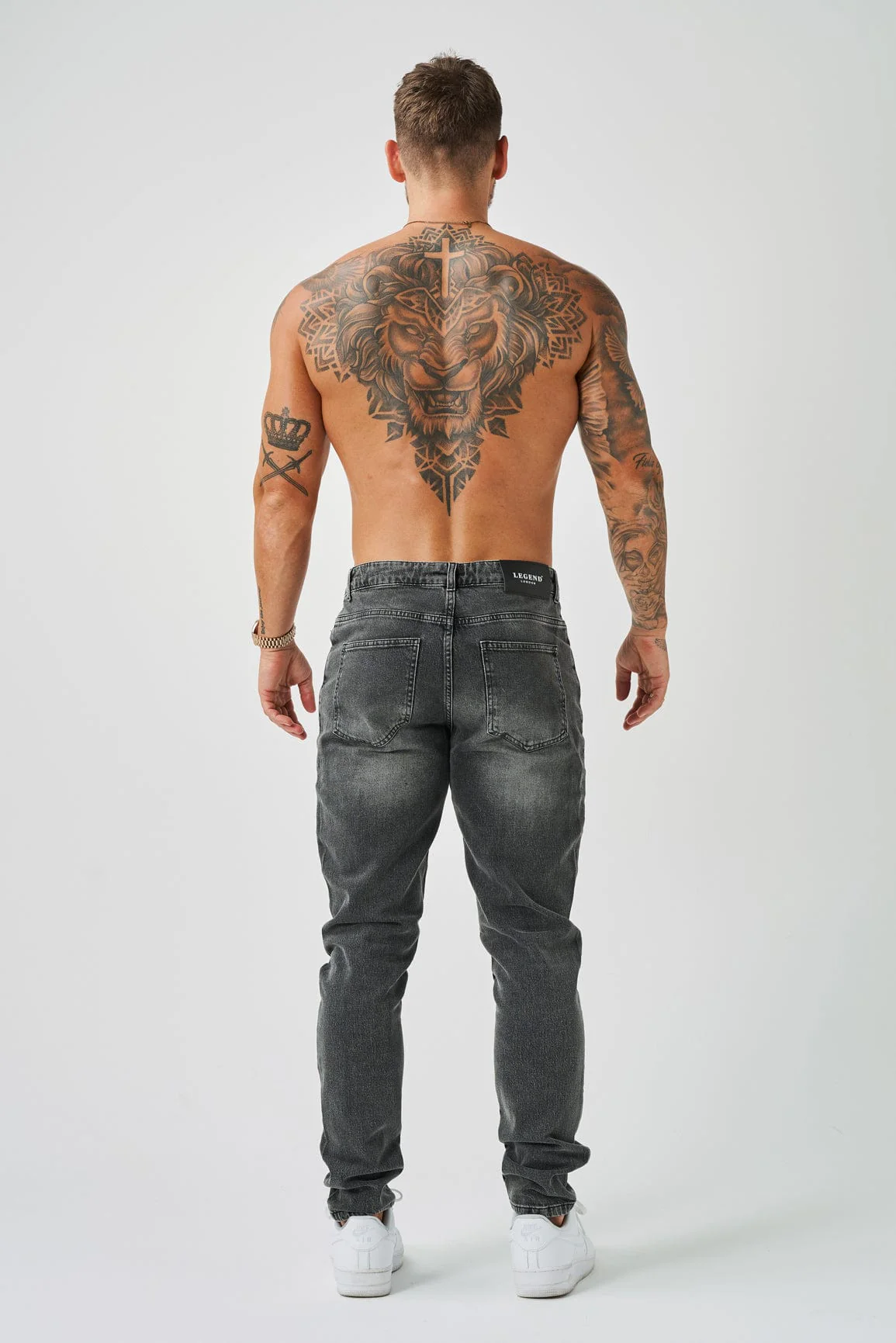 REGULAR FIT JEANS - GREY WASH - Image 7