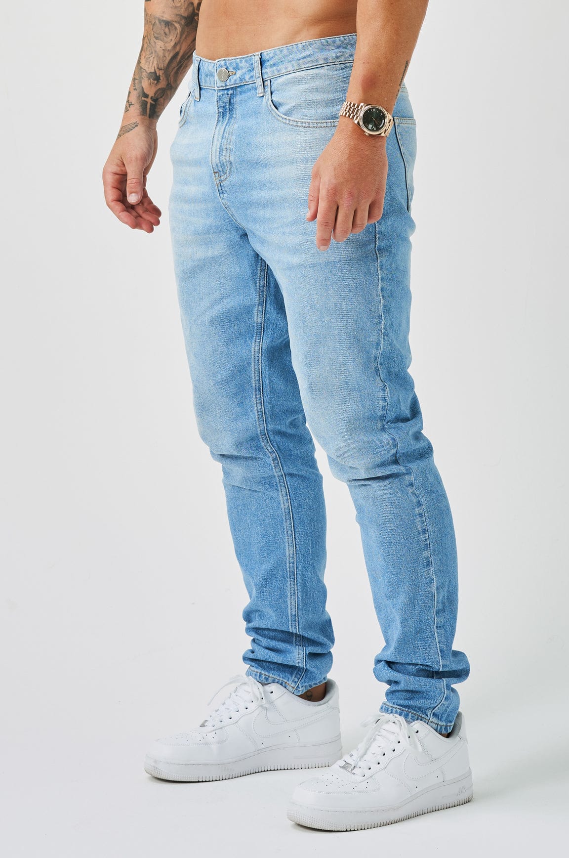 REGULAR FIT JEANS - LIGHT BLUE WASH - Image 3
