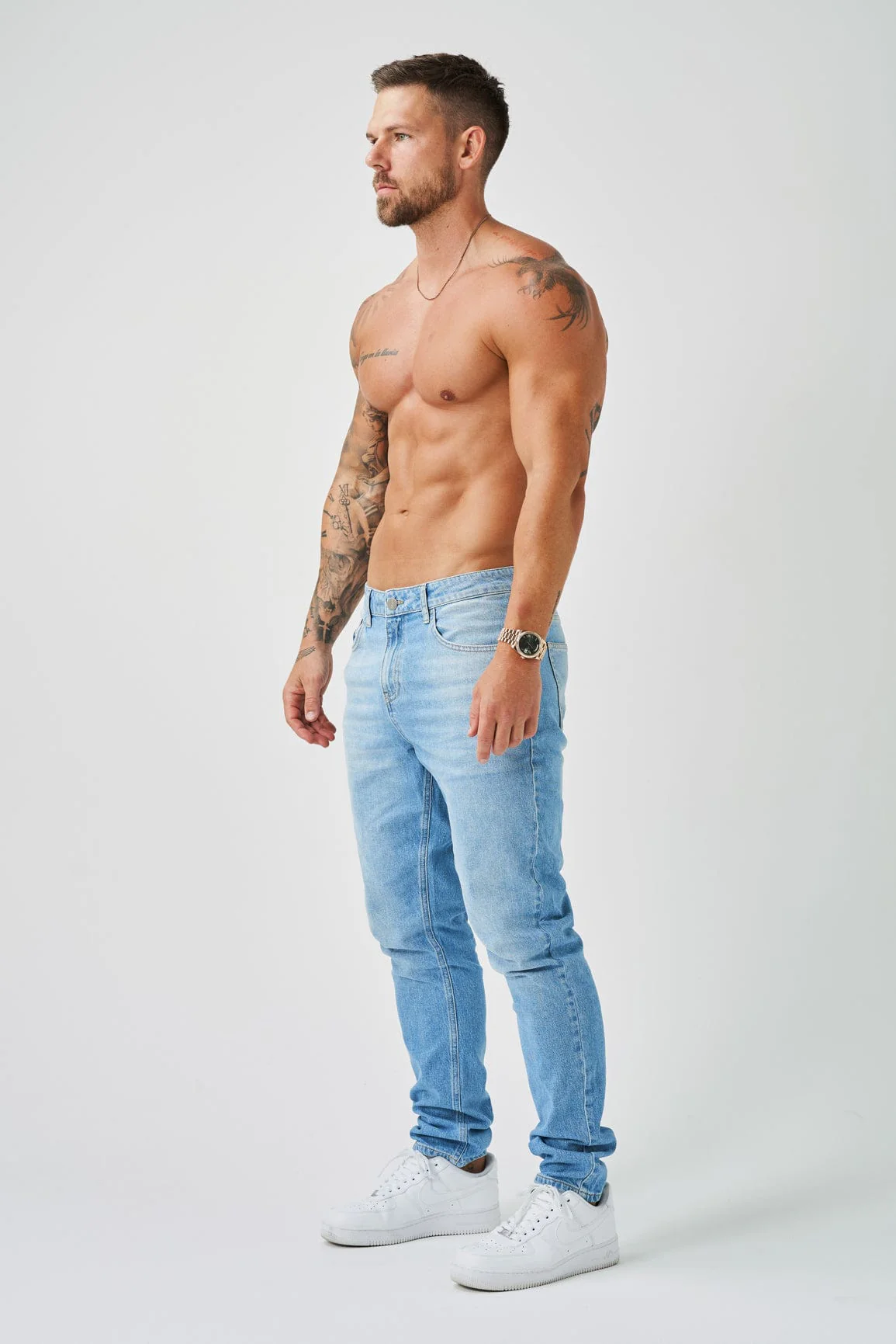 REGULAR FIT JEANS - LIGHT BLUE WASH - Image 5