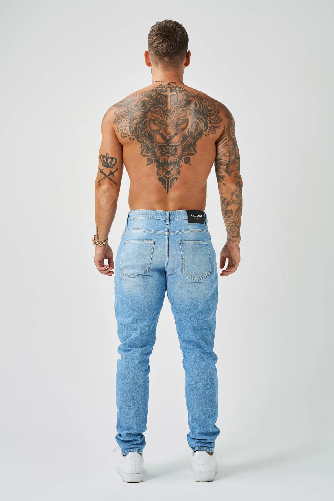 REGULAR FIT JEANS - LIGHT BLUE WASH - Image 6