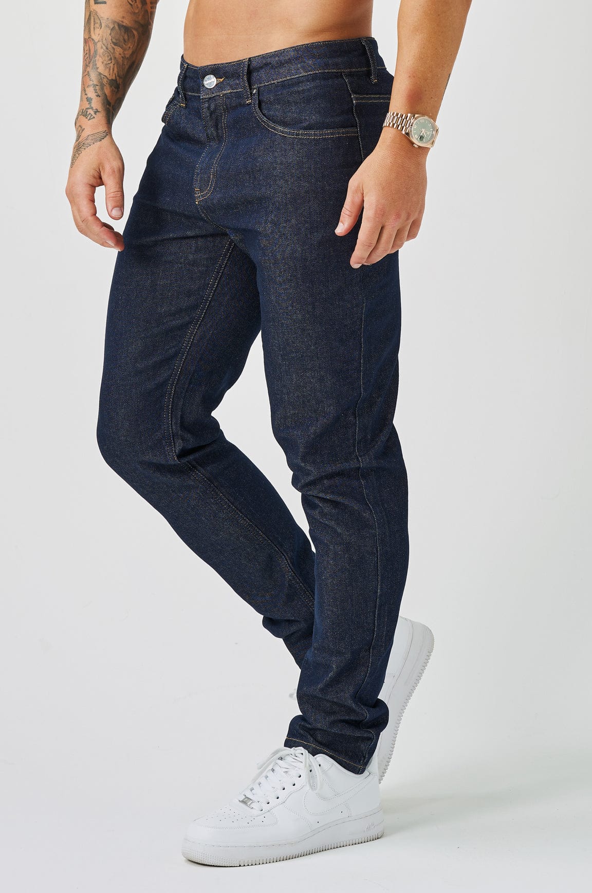 REGULAR FIT JEANS - RAW INDIGO - Image 4