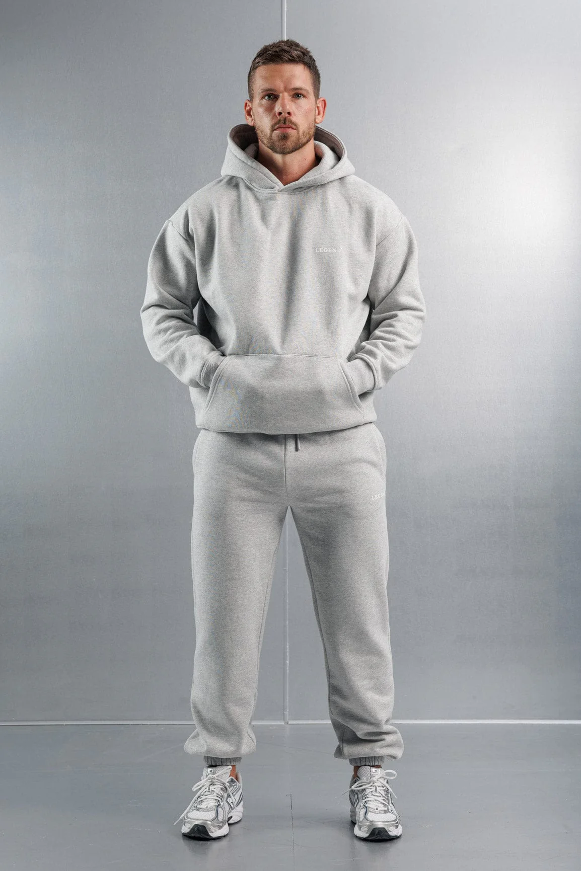 RELAXED JOGGER - GREY MARL - Image 3