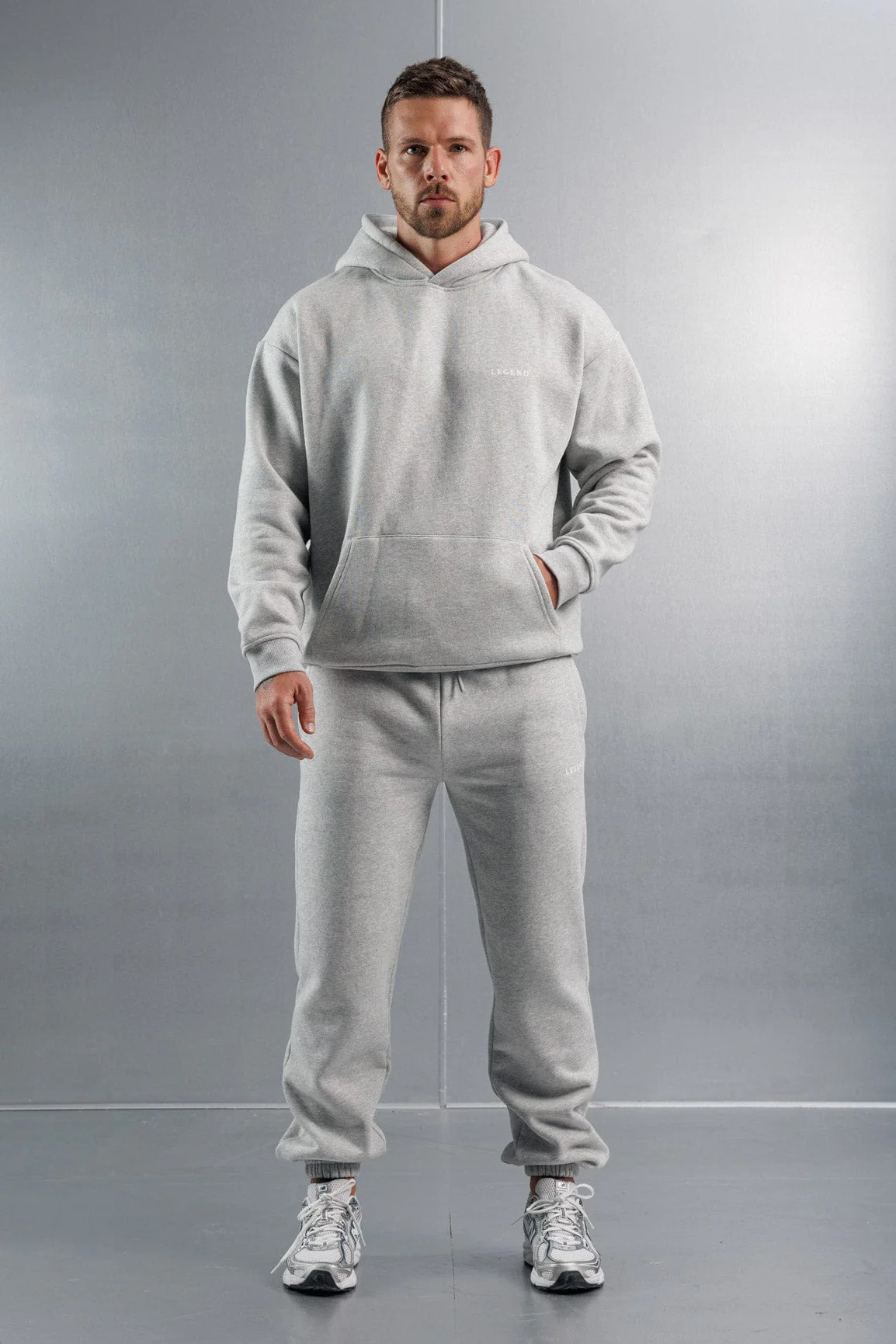 RELAXED JOGGER - GREY MARL - Image 5