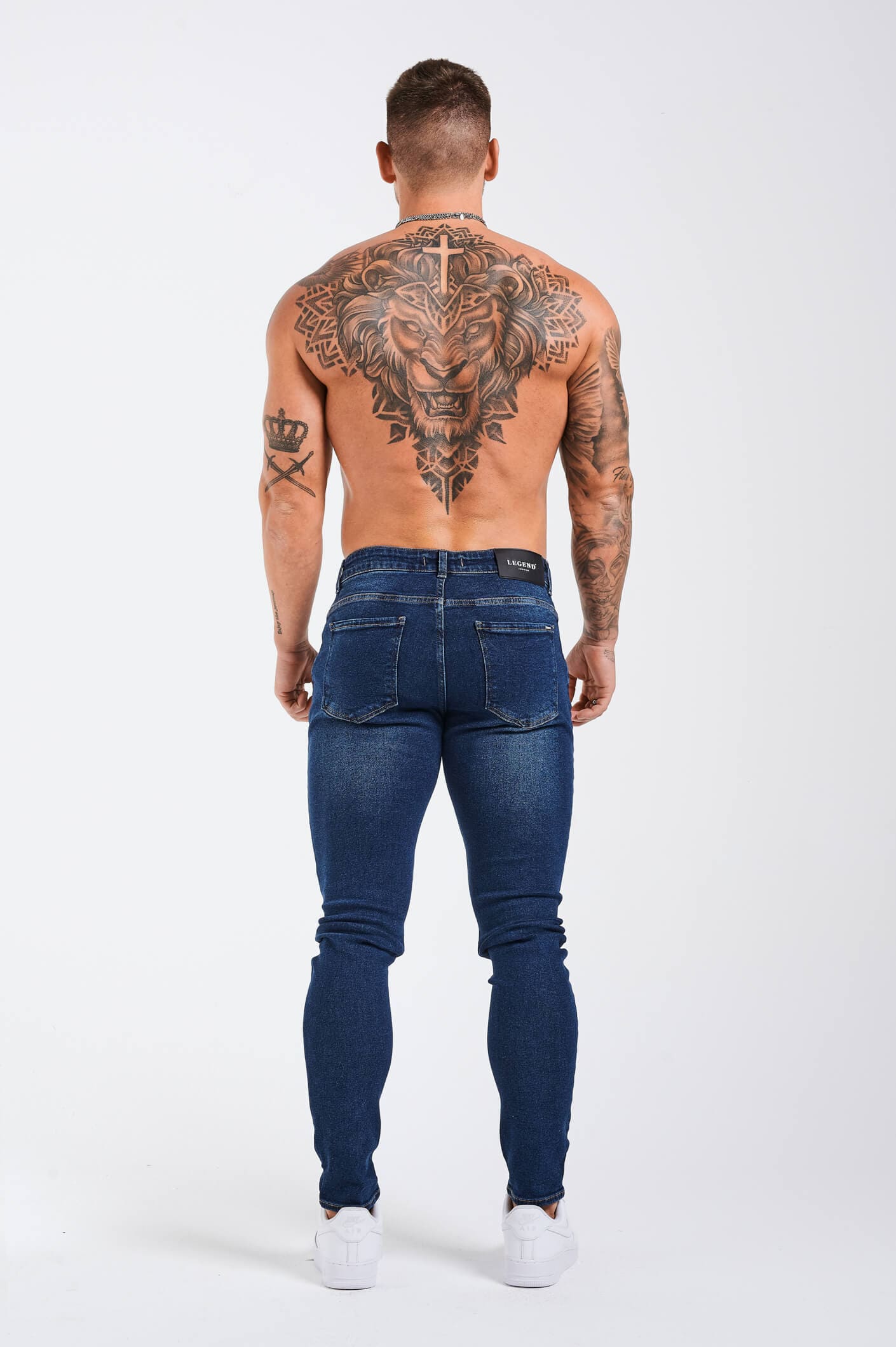 SLIM FIT JEANS 2.0 - DARK BLUE - Image 5