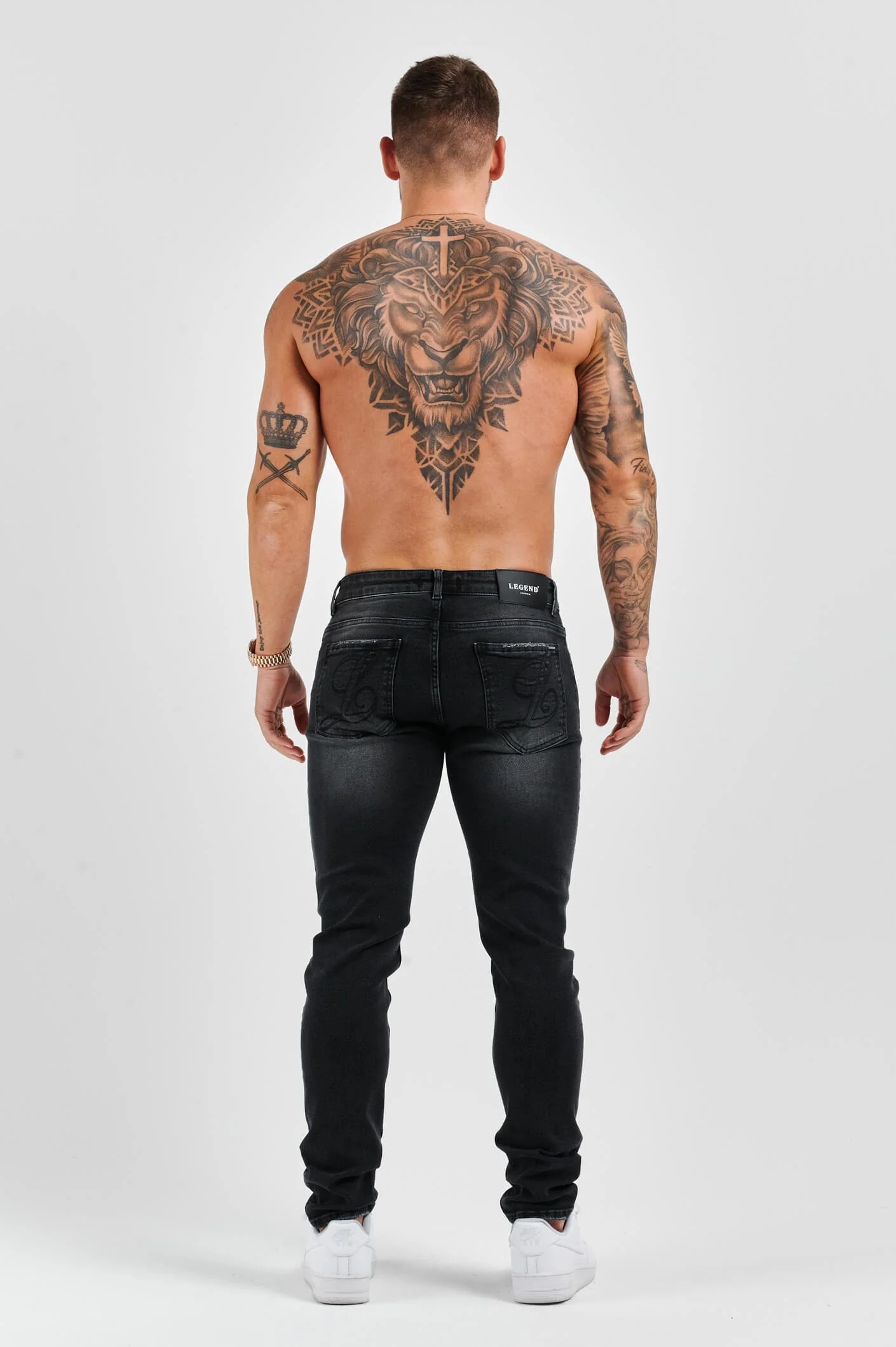 SLIM FIT JEANS 2.0 DISTRESSED - GREY WASH - Image 6