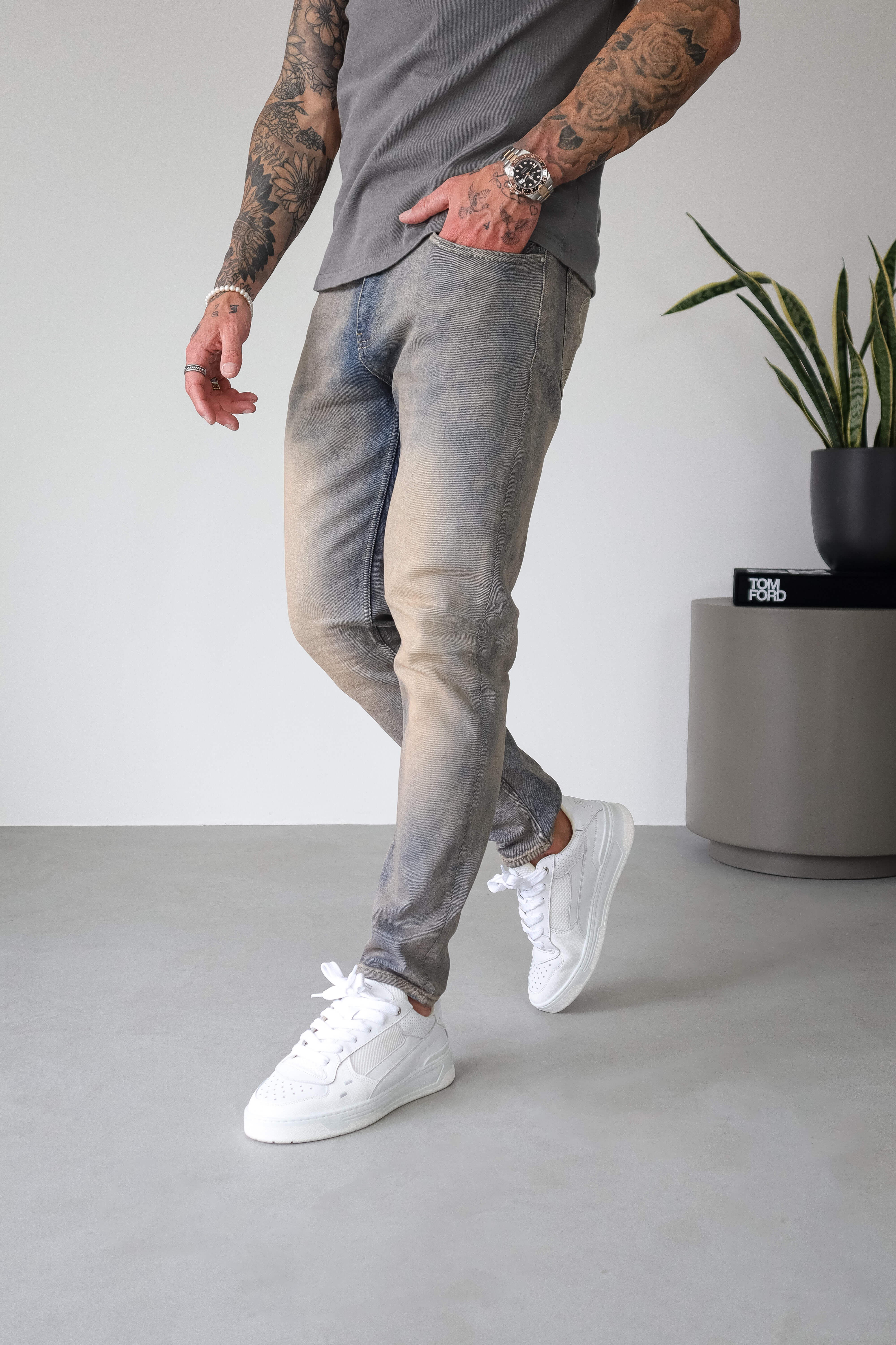 SLIM FIT JEANS 2.0 - STONE WASHED - Image 4