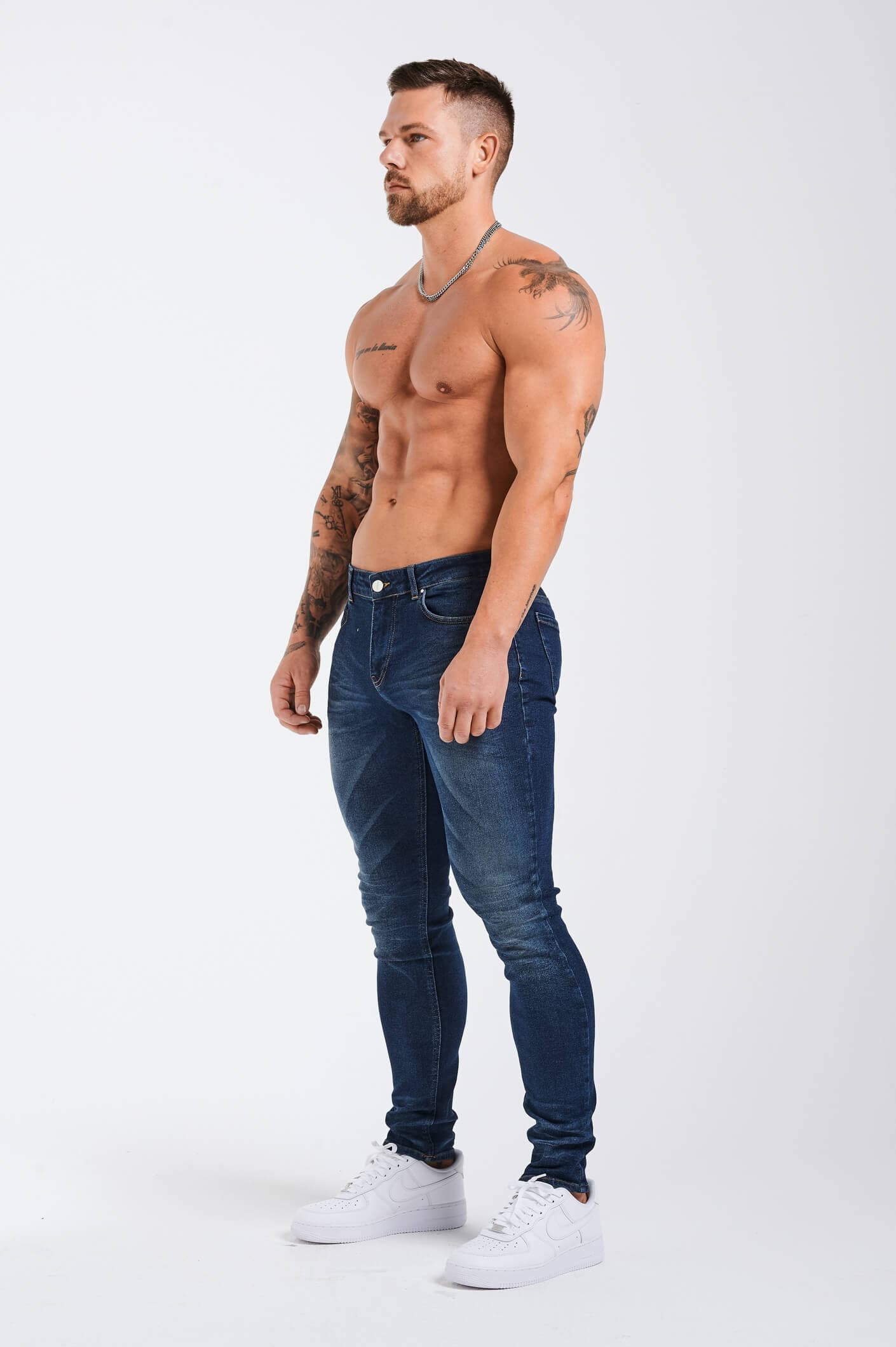 SLIM FIT JEANS 2.0 DETAILED - INDIGO BLUE - Image 5