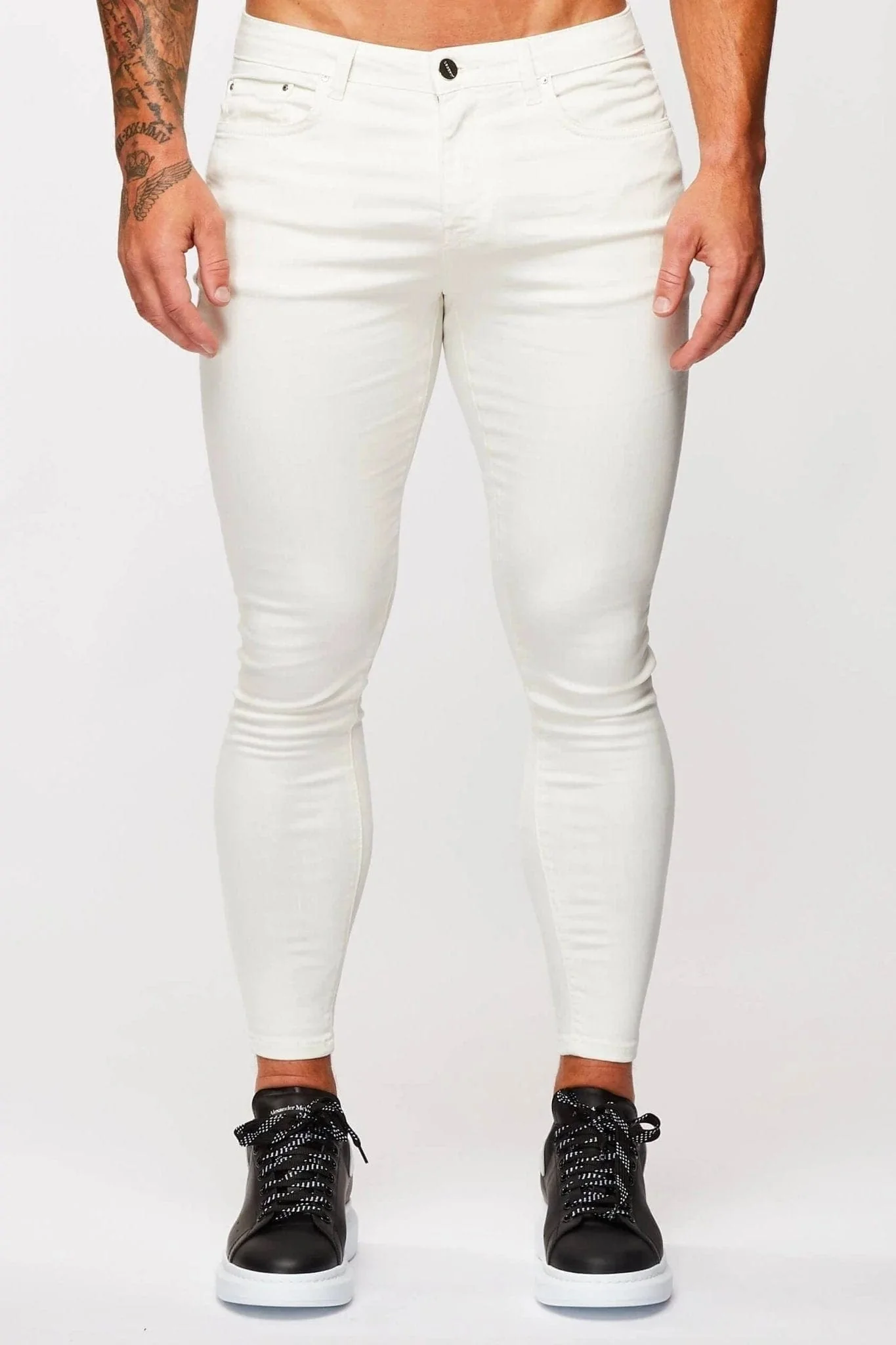 SKINNY FIT JEANS - ECRU - Image 2