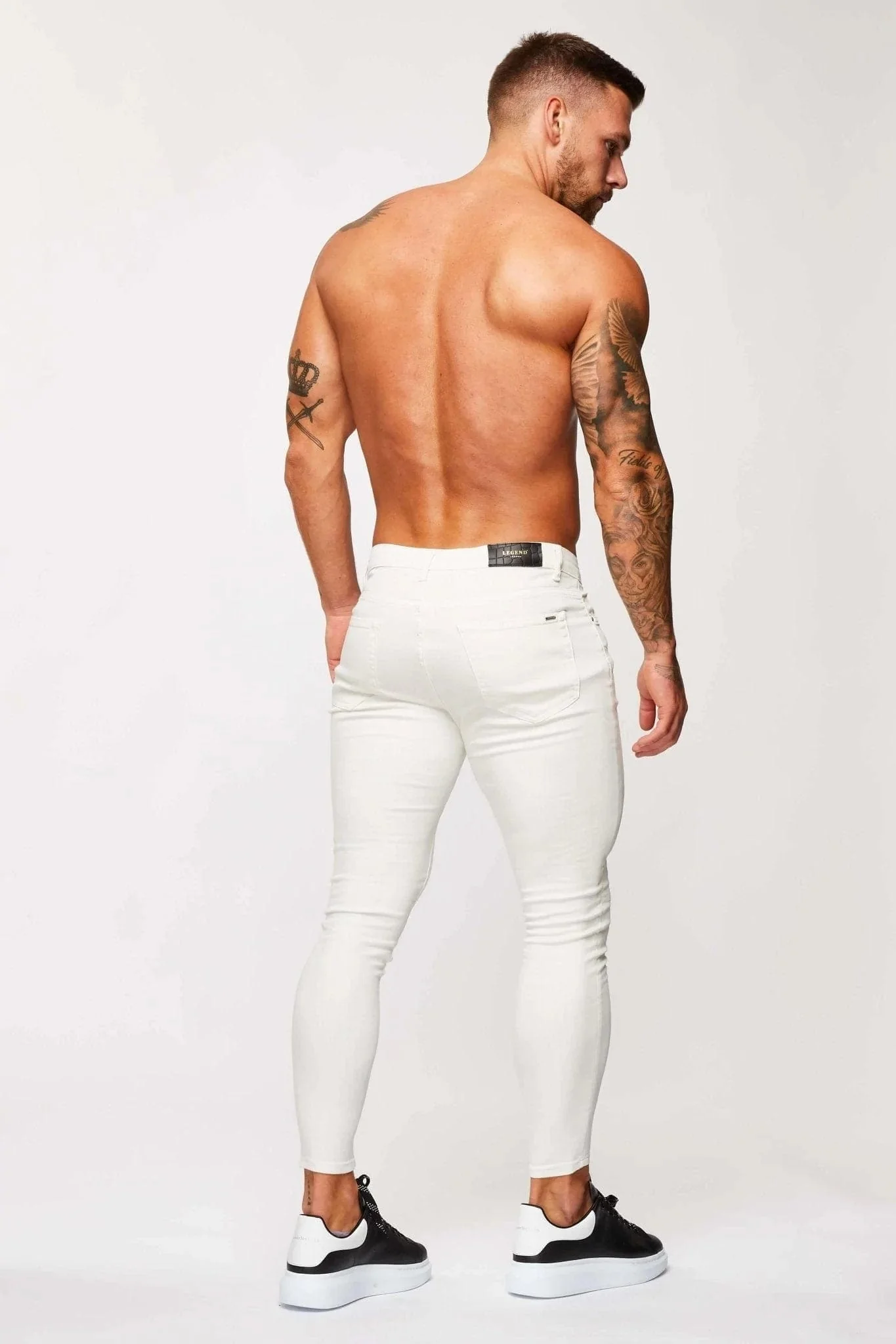 SKINNY FIT JEANS - ECRU - Image 5