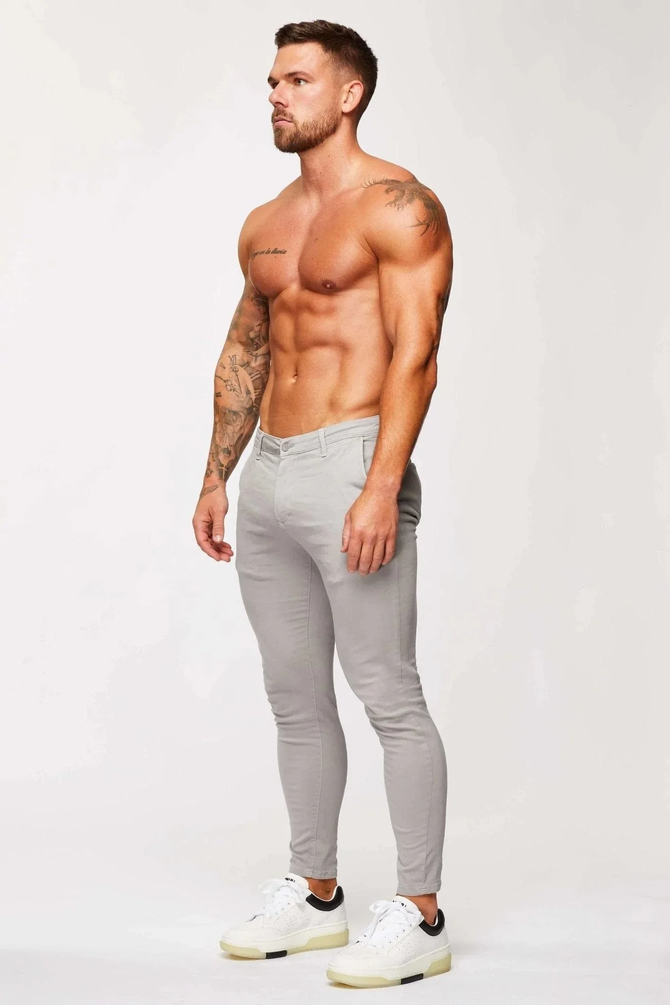 SPRAY-ON STRETCH CHINO - ICE GREY - Image 5