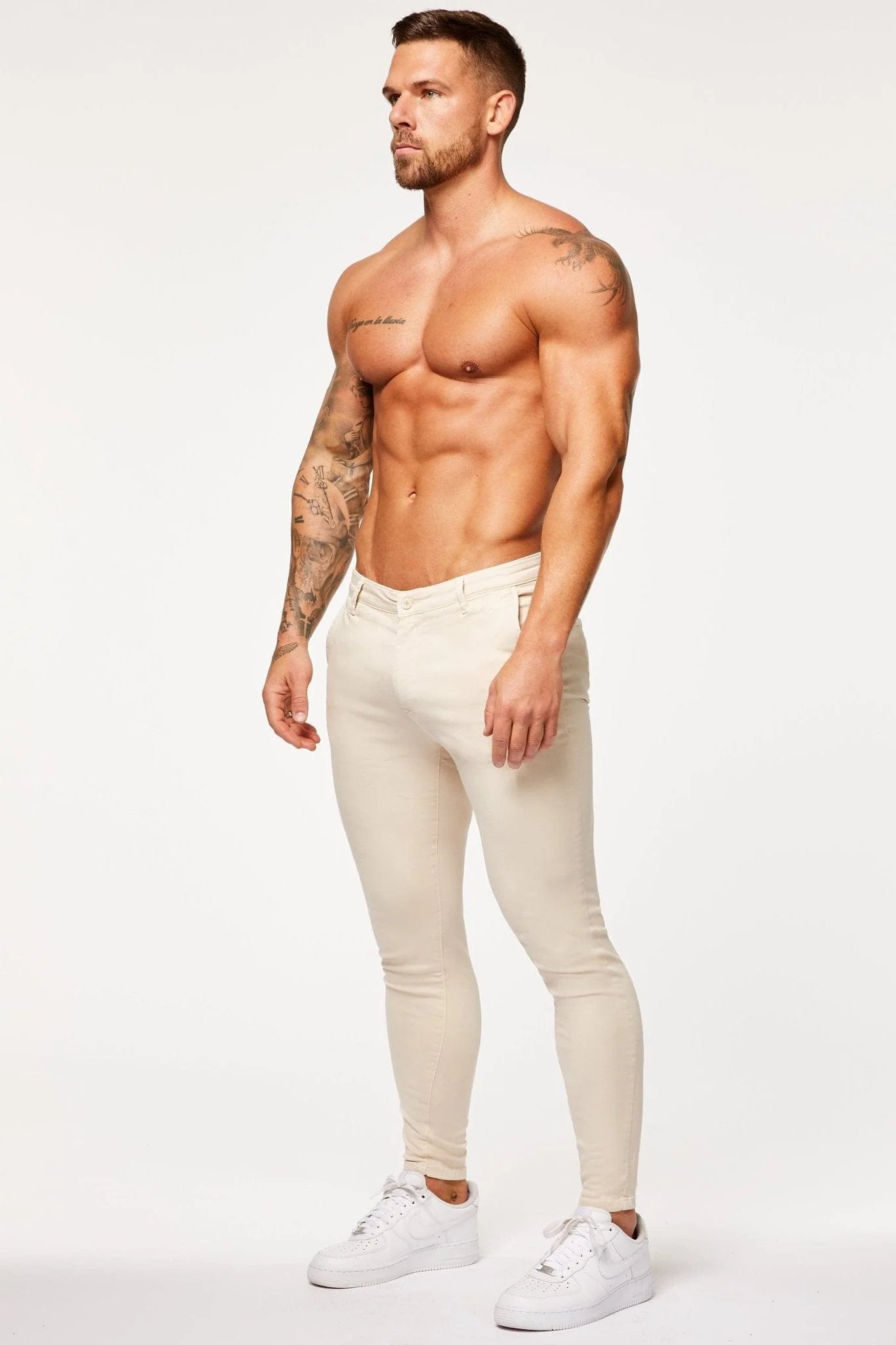 SPRAY-ON STRETCH CHINO - STONE - Image 5