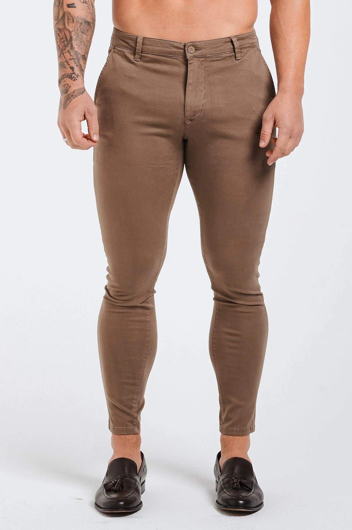 SPRAY-ON STRETCH CHINO - TAUPE - Image 3