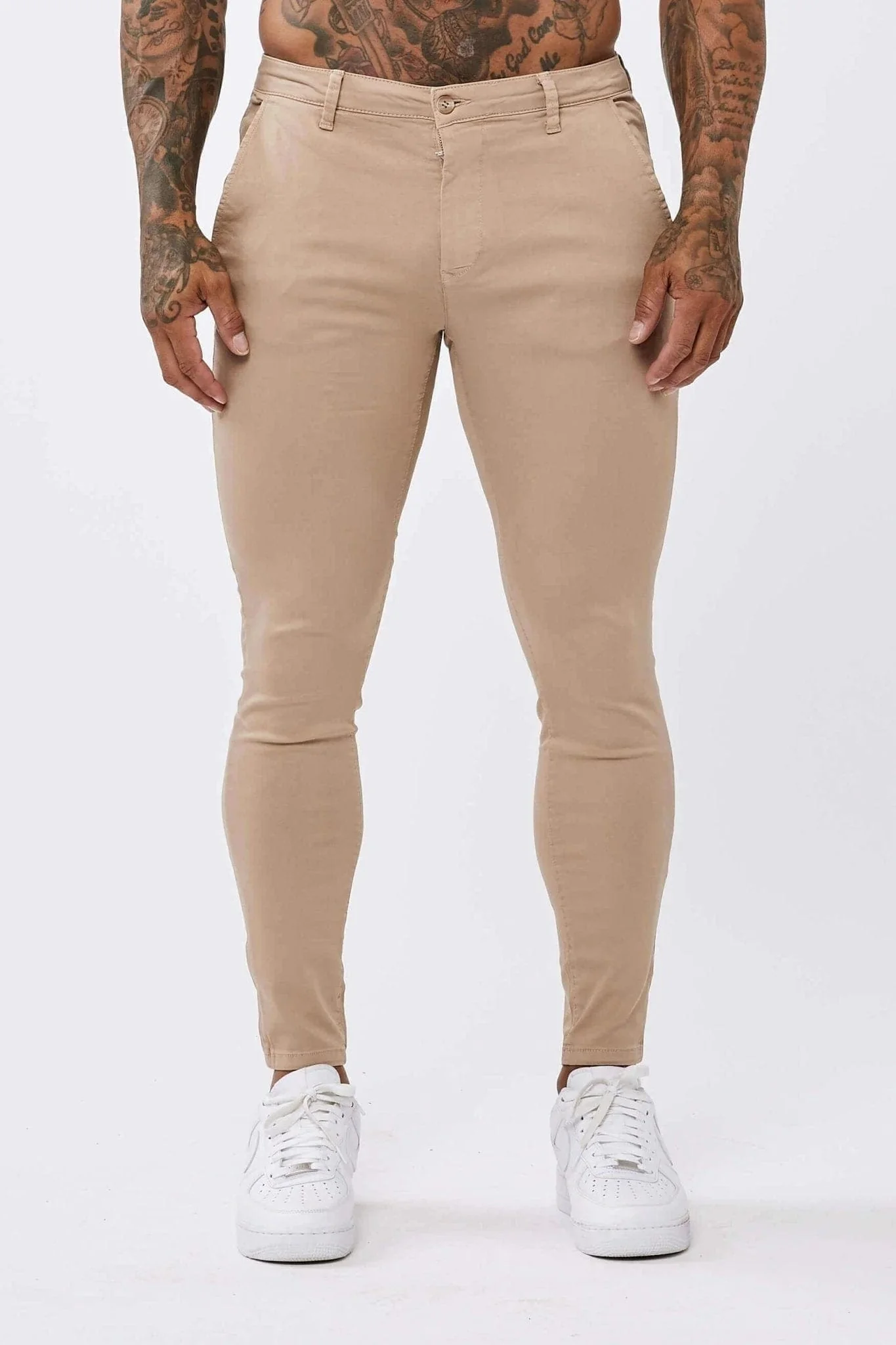 SPRAY-ON STRETCH CHINO - BEIGE - Image 3