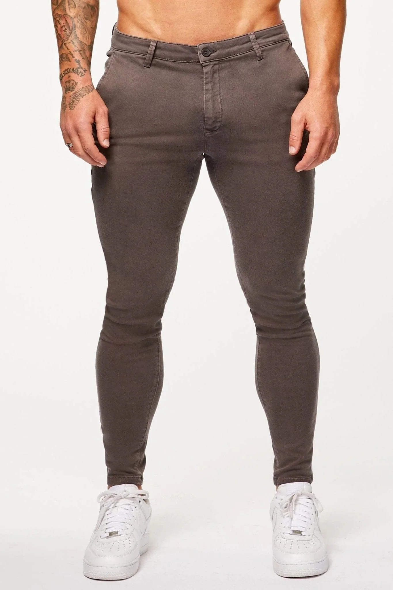 SPRAY-ON STRETCH CHINO - DARK GREY - Image 5