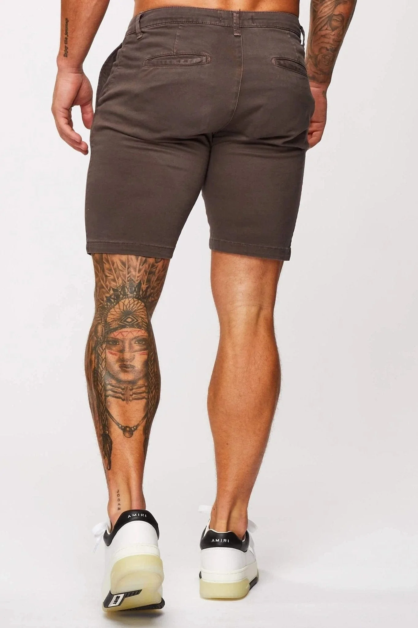 STRETCH CHINO SHORT - DARK GREY - Image 5